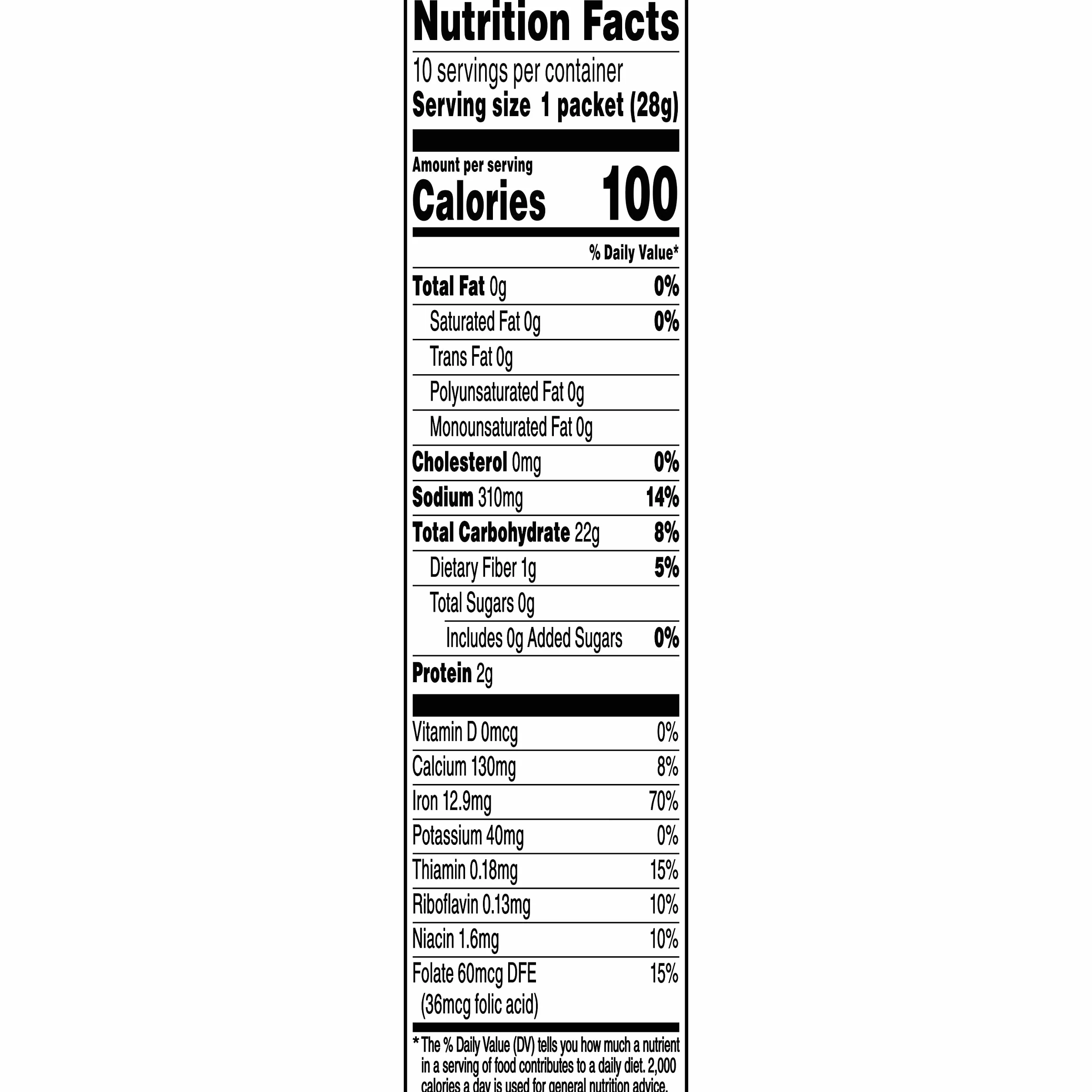 Quaker Granos instantáneos, originales, paquetes de 1 oz (paquete de 10)