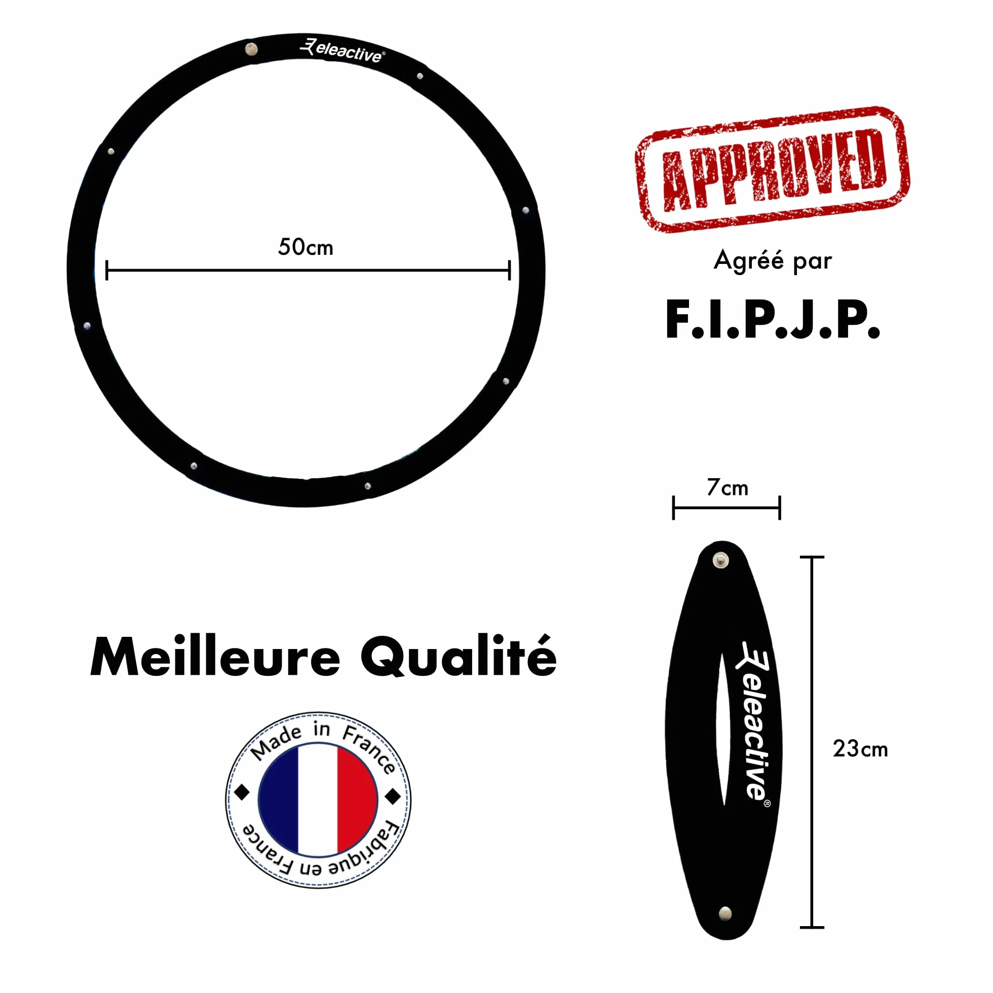 Círculo de Petanca Plegable Fabricado en Francia Aprobado F.I.P.J.P.