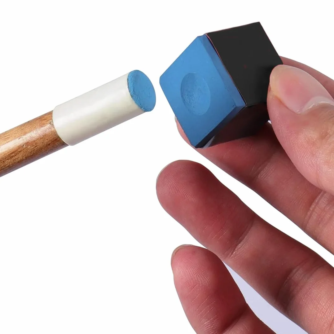 6 Piezas Tiza de Billar Profesional Azul