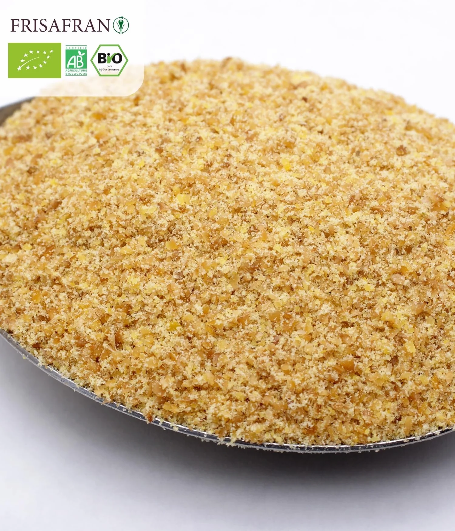 FRISAFRAN | Semilla de Lino Dorado Molida Ecológico 200g | Superalimento Organico | lino dorado | Semillas de lino marrón | Ácidos grasos | Fuente Natural de Fibra | Omega 3 | 100% Vegano | Sin Gluten