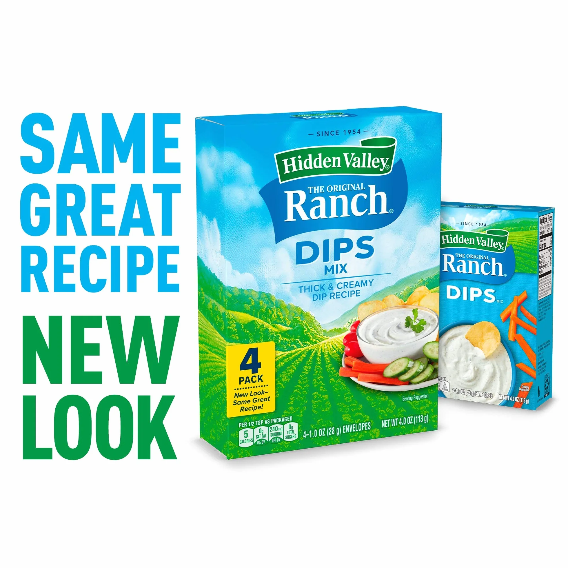 Hidden Valley Dips Mix - Original Ranch - 1 oz - 4 Count