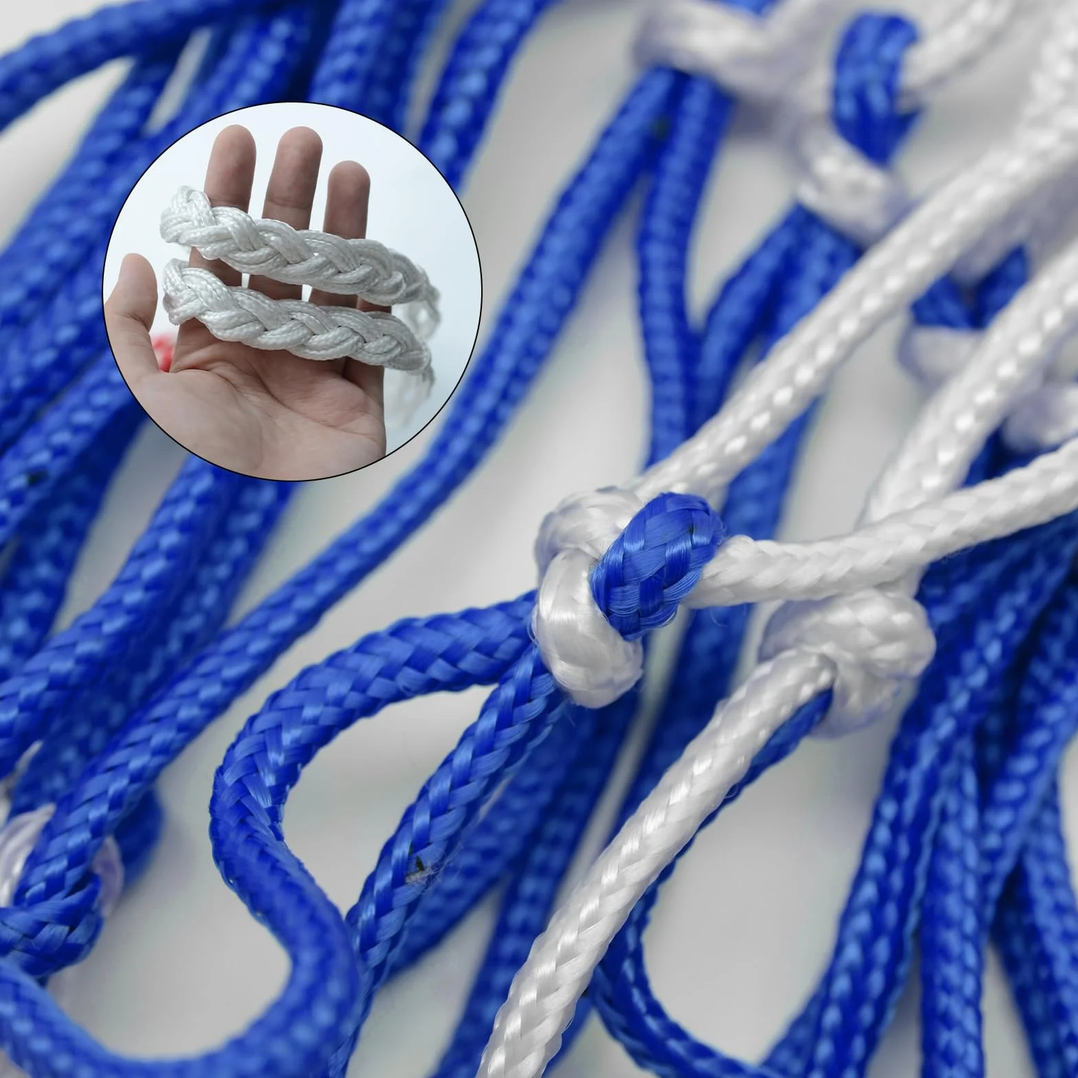 Pumuky Bolsa de Malla para Pelotas de Baloncesto Fútbol Voleibol, Red Reutilizable de Nailon con Cordón, 10-15 Bolas