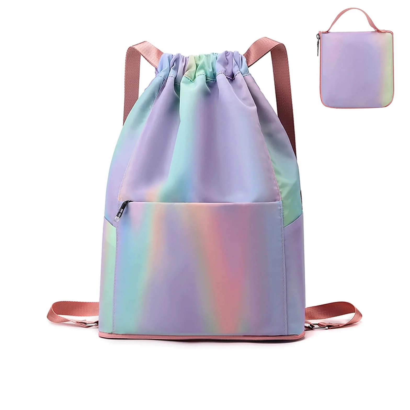 Mochila de Cuerdas Impermeable Gran Capacidad para Deporte, Gimnasio, Natación y Viajes