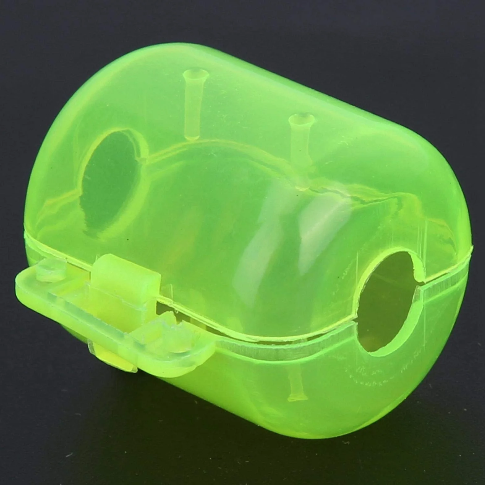 Caja de Anzuelo de Pesca 50 Piezas Plástico Amarillo Fluorescente Calamar Señuelo