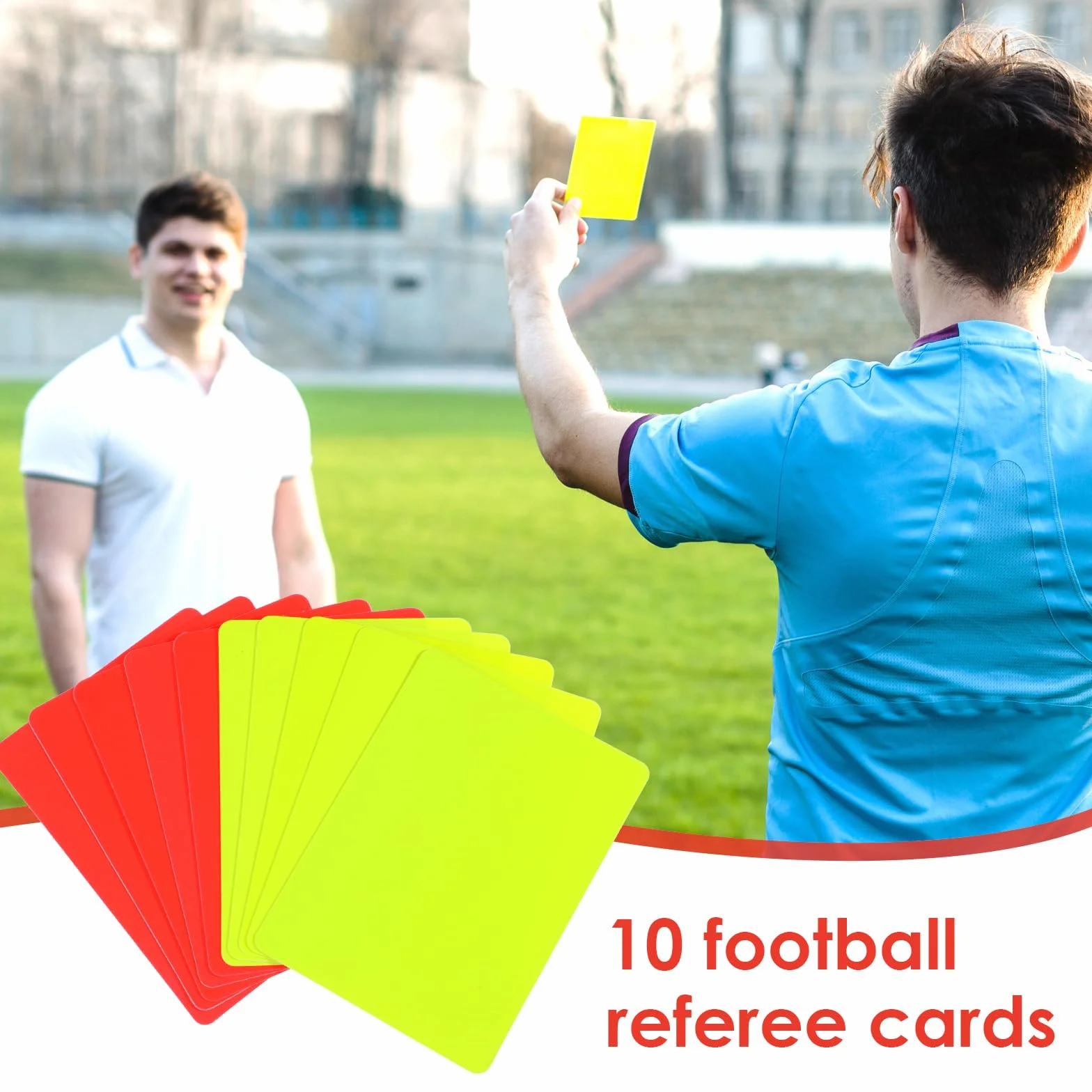 Cobee 10 tarjetas de árbitro rojas y amarillas para fútbol