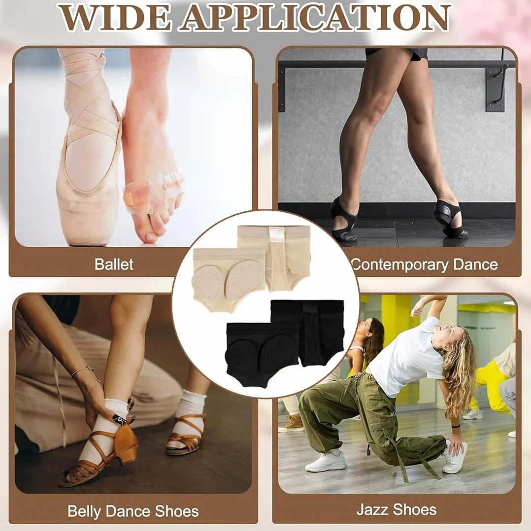 Almohadillas antideslizantes para ballet, almohadillas metatarsianas, cordones para danza