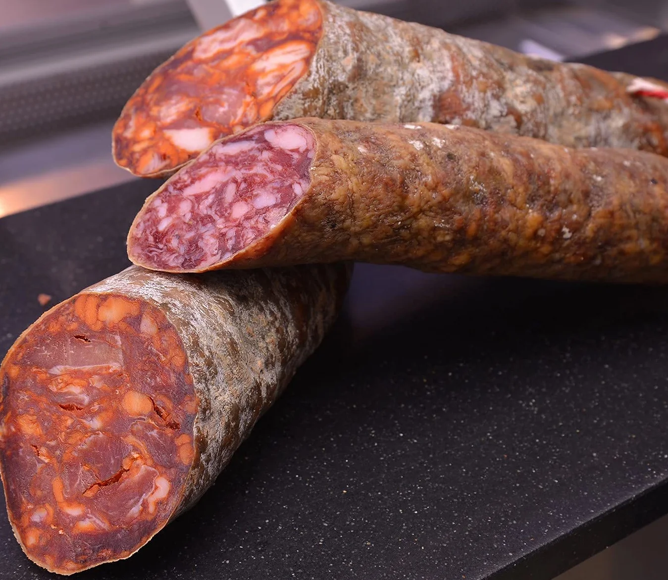 Lote Surtido Gourmet Gran Reserva Duroc + Ibérico Bellota 600 g 6 Sobres Jamón Chorizo Salchichón Cert. Hycer Guijuelo