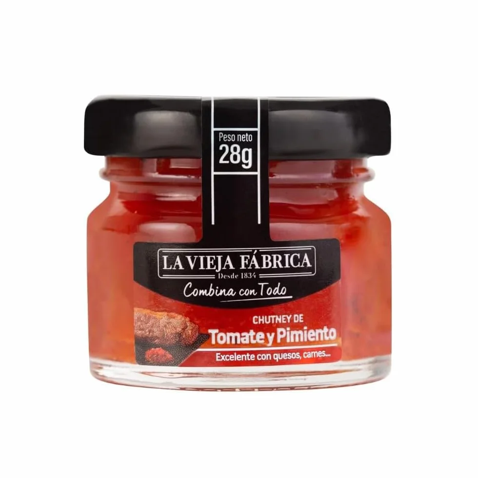 La Vieja Fábrica Surtido salsa COMBINA CON TODO Pack de 3 Pimiento y Jalapeño Mango y Cebolla Tomate y Pimiento