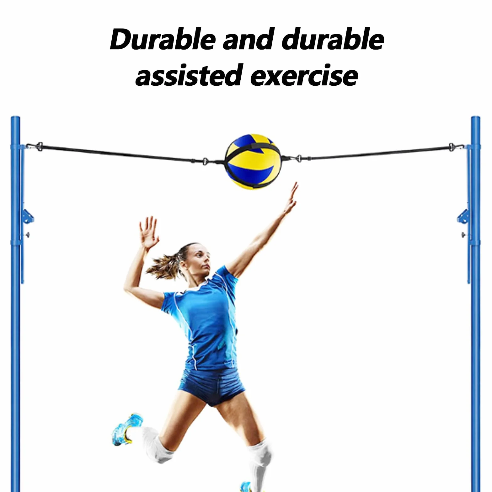 Aisny Voleibol Kit de Entrenamiento Banda de Resistencia Cinturón Ajustable