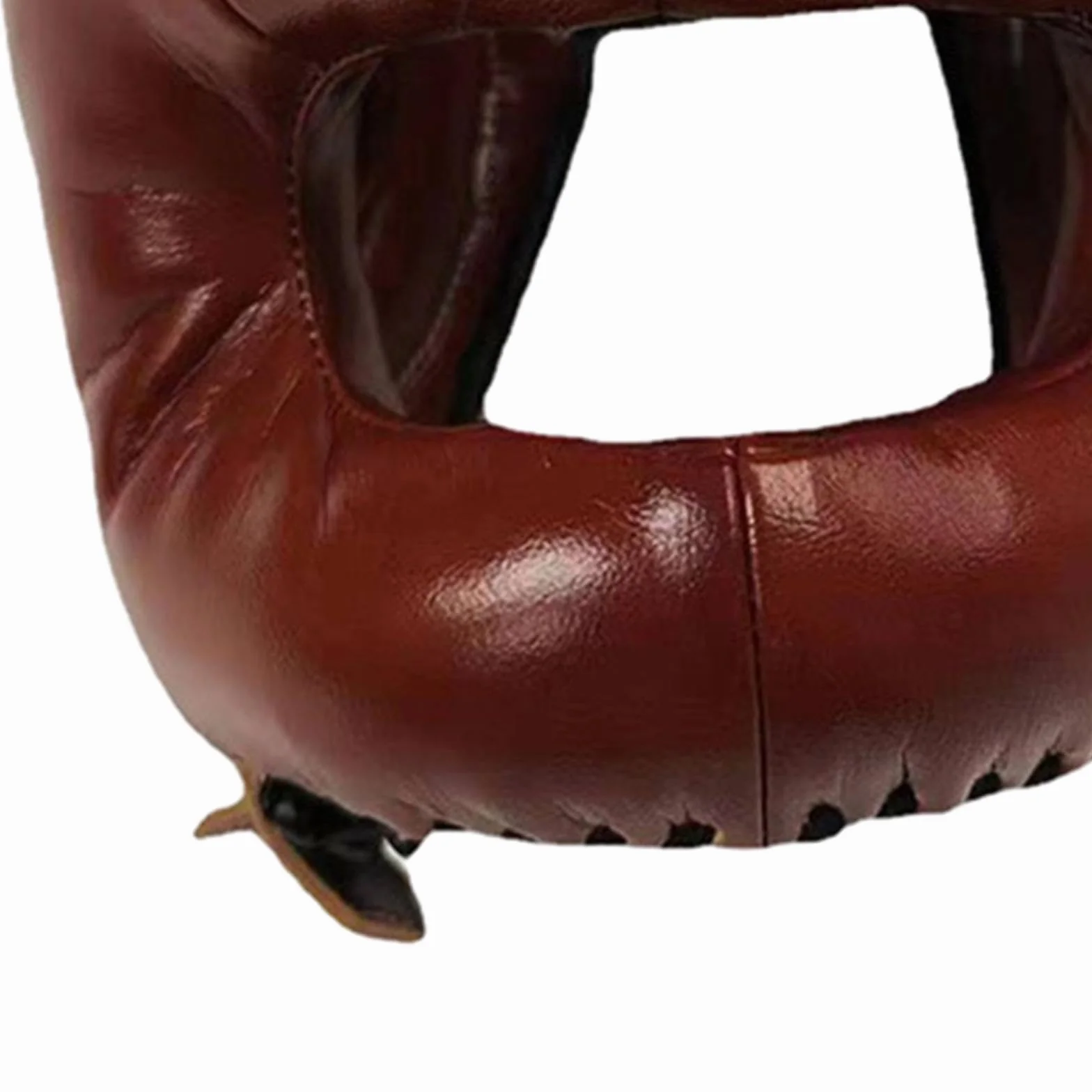 Casco de Boxeo Profesional F Fityle, Casco de Entrenamiento de Artes Marciales Mixtas, Marrón, L