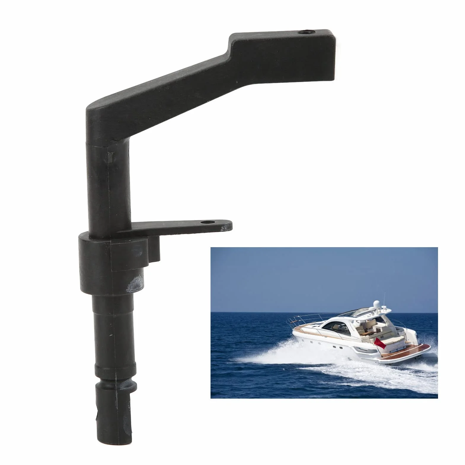 Drfeify Manija Palanca Cambios Fuera Borda Reemplazo Compatible Motor 2 Tiempos 4-6 Palanca Cambio Barco Marino