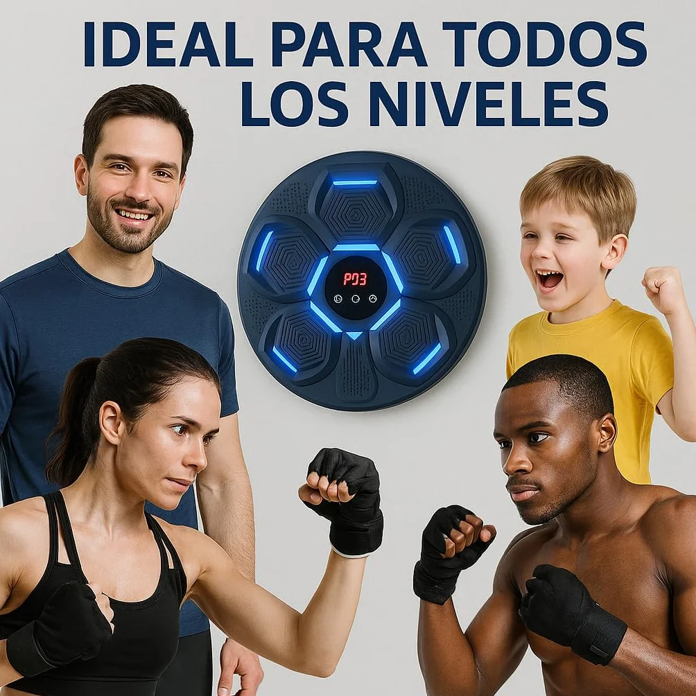Máquina de Boxeo Musical Adulto - Pared, Music Punch, Punch Box