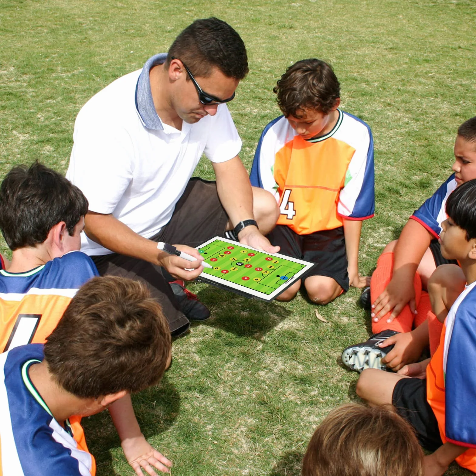 CS COSDDI Tablero Táctico de Fútbol Magnético Portátil con Imanes