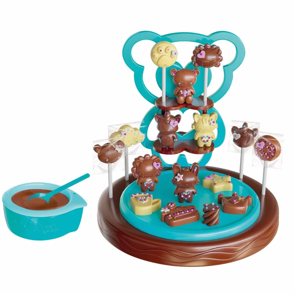 Lansay MINI DÉLICES Taller de Choco Marshmallow Crea Animales y Formas de Chocolate con Corazones de Marshmallow