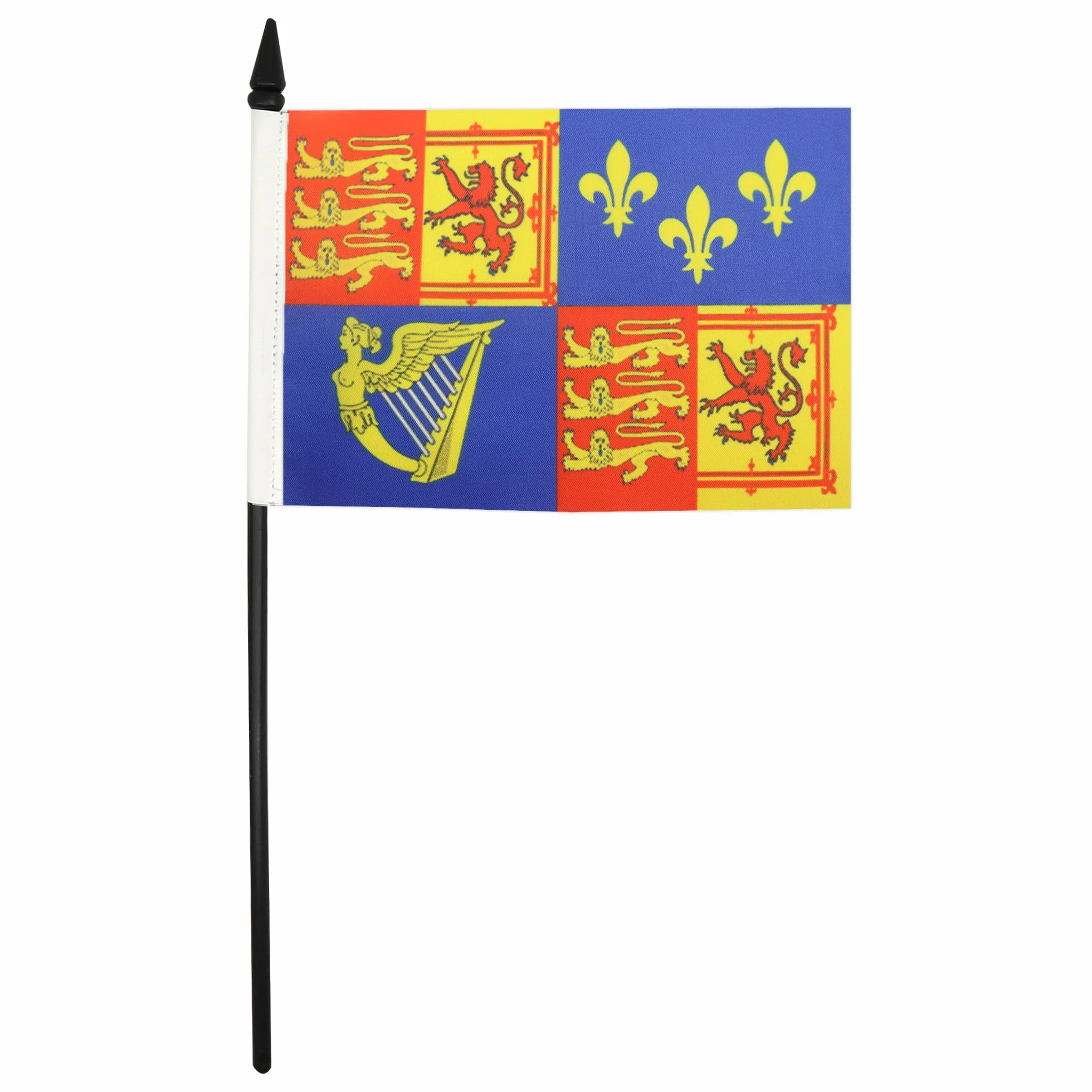 AZ FLAG Bandera de Mesa Reino Unido Reina Ana 21x14cm Estandarte Monarca Británico