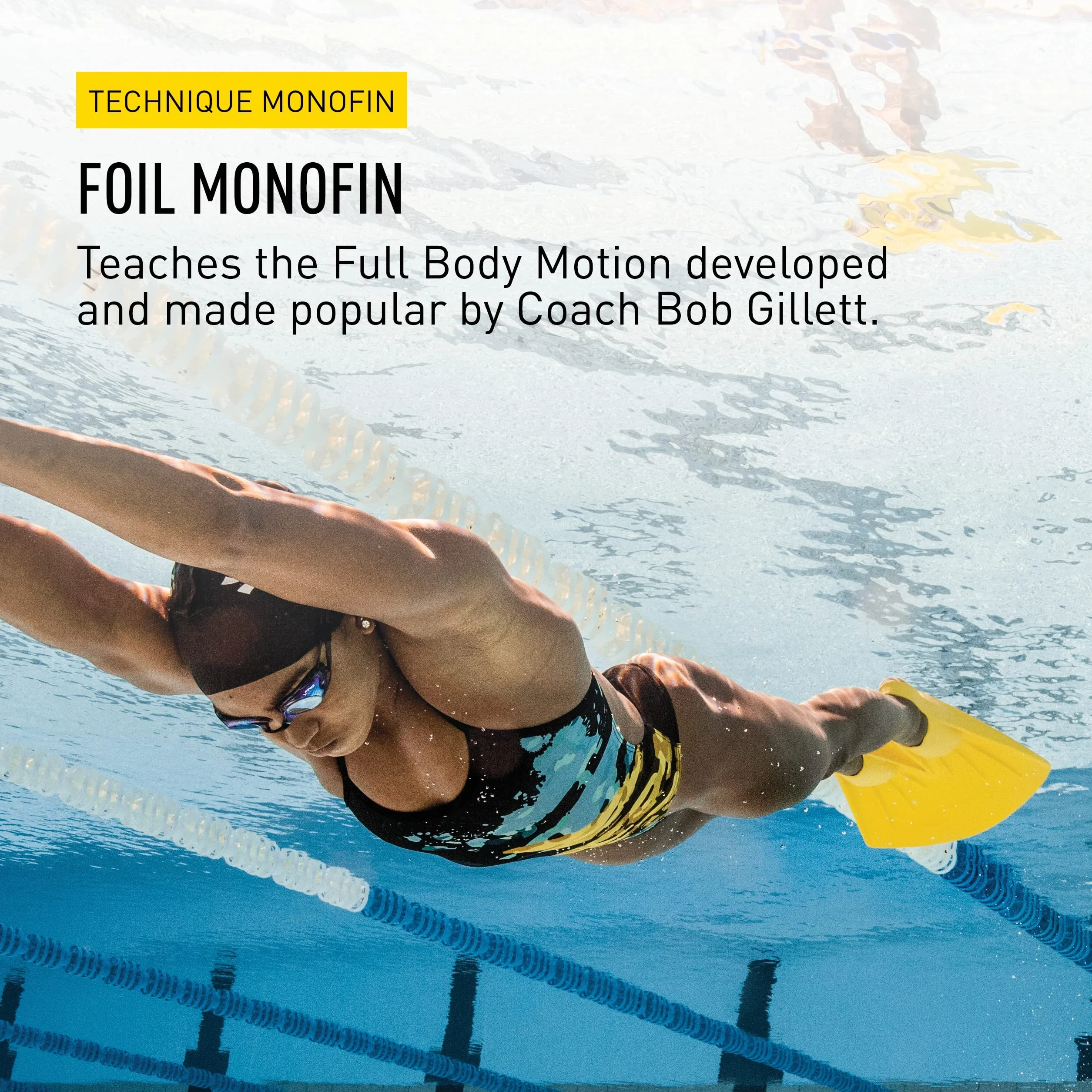 Monofin de Goma para Adultos FINIS Monofin Foil Entrenamiento de Patada de Delfín