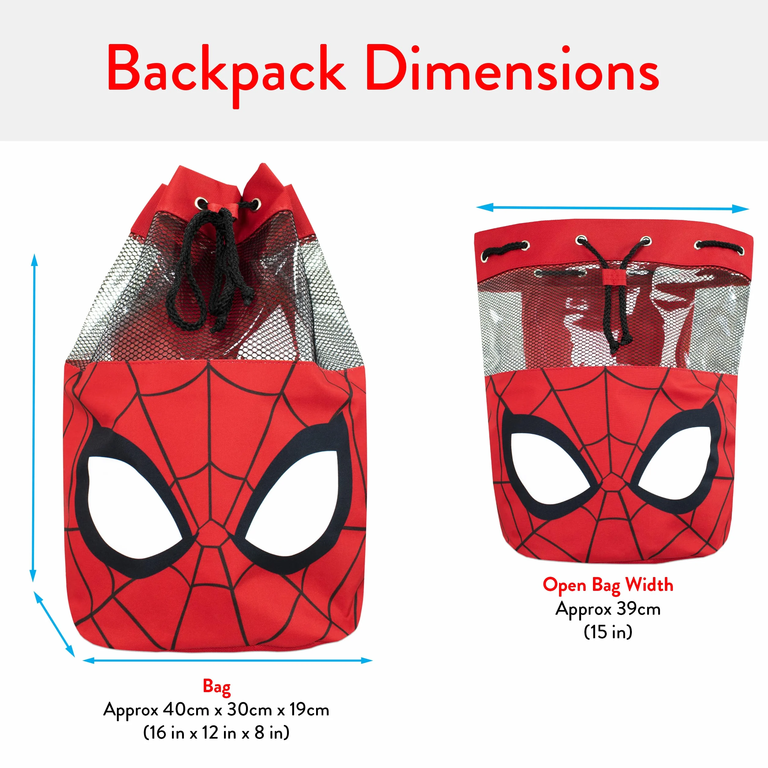 Marvel Bolsa de Natación para Niños Spiderman