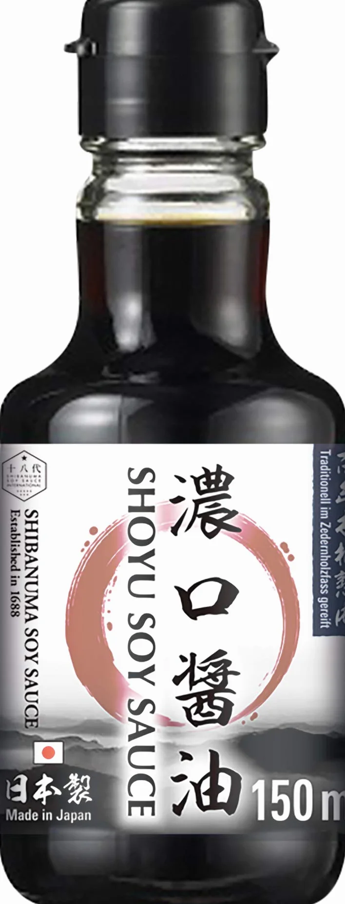 Shibanuma Salsa de Soja, Oscura (Koikuchi Shoyu) 180 g