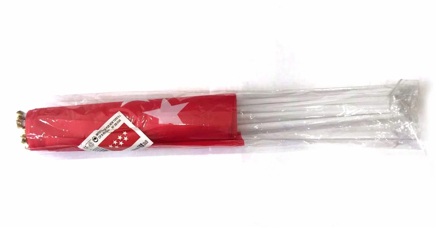 Durabol 12PCS Bandera de Mano Comunidad Madrid 20x30CM
