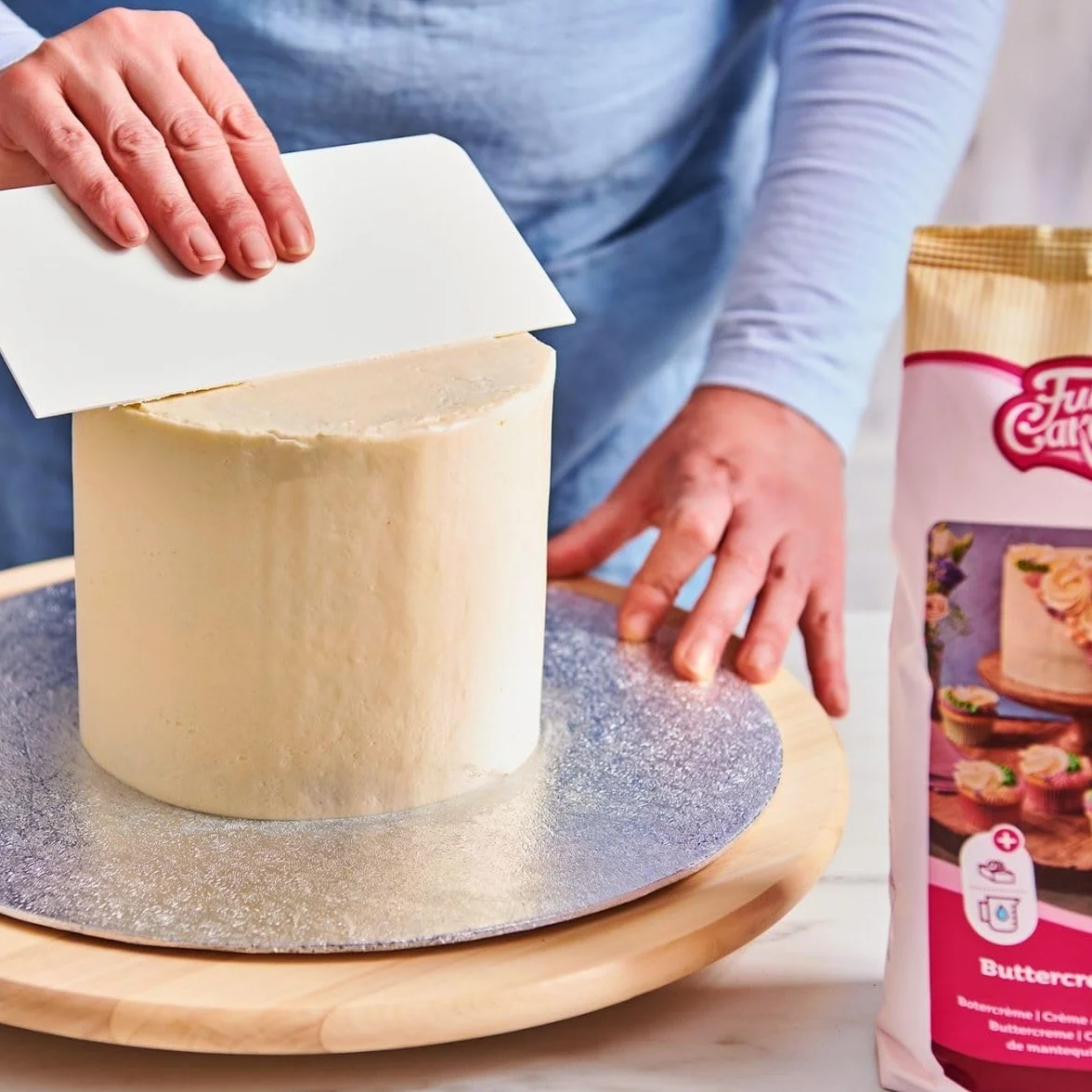 FunCakes Preparado Crema de Mantequilla: Fácil de Usar, Cremosa, Perfecta para la Decoración de Tartas, para Cubrir y Rellenar Cupcakes, Halal. 1 Kg. 1000 g