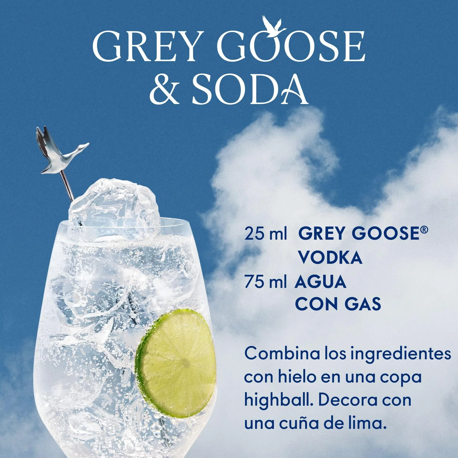 GREY GOOSE vodka premium francés 40% ALC. 1 l