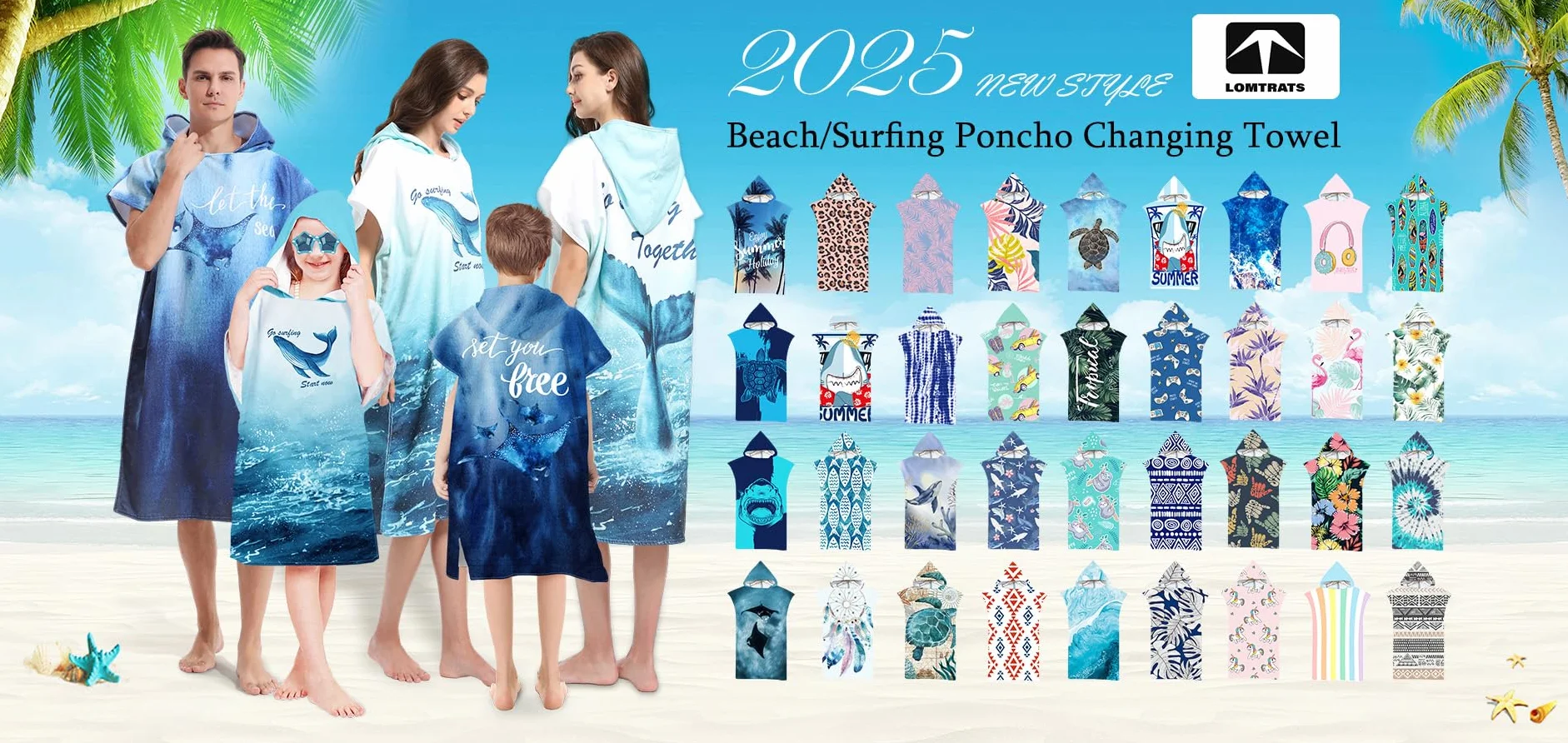 Toalla de Secado Rápido, Capa de Surf, Bata de Baño con Capucha y Bolsillos para Mujeres y Hombres, Natación, Playa (Adult-M)
