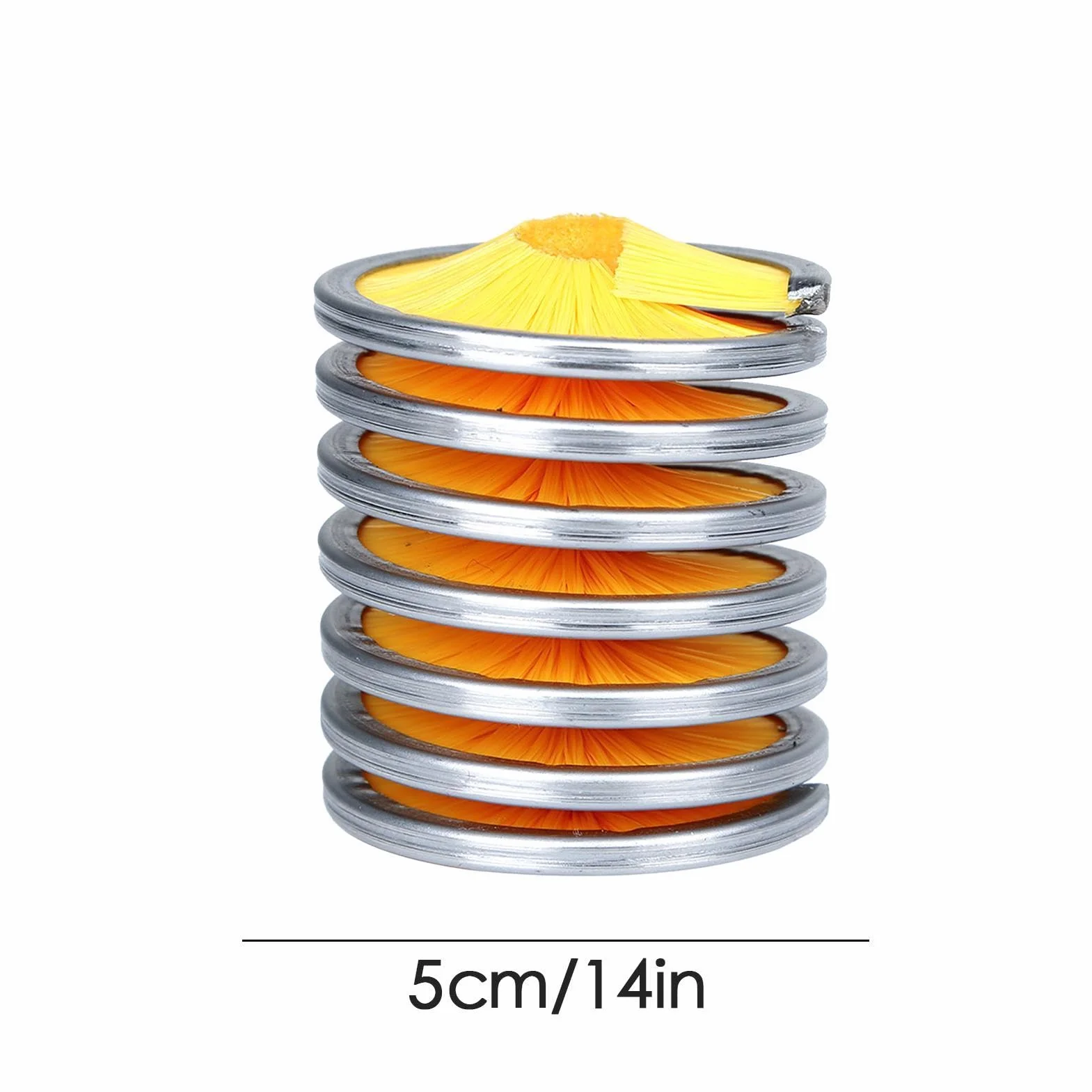 Cepillo limpieza cuerda escalada acero inoxidable cerdas nylon 5 cm 92 g 8-13 mm
