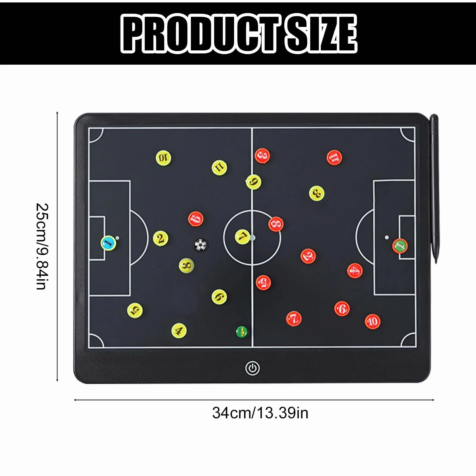 Tablero De Tácticas Electrónico Pizarra Futbol Entrenador LCD Con Pegatinas Magnéticas