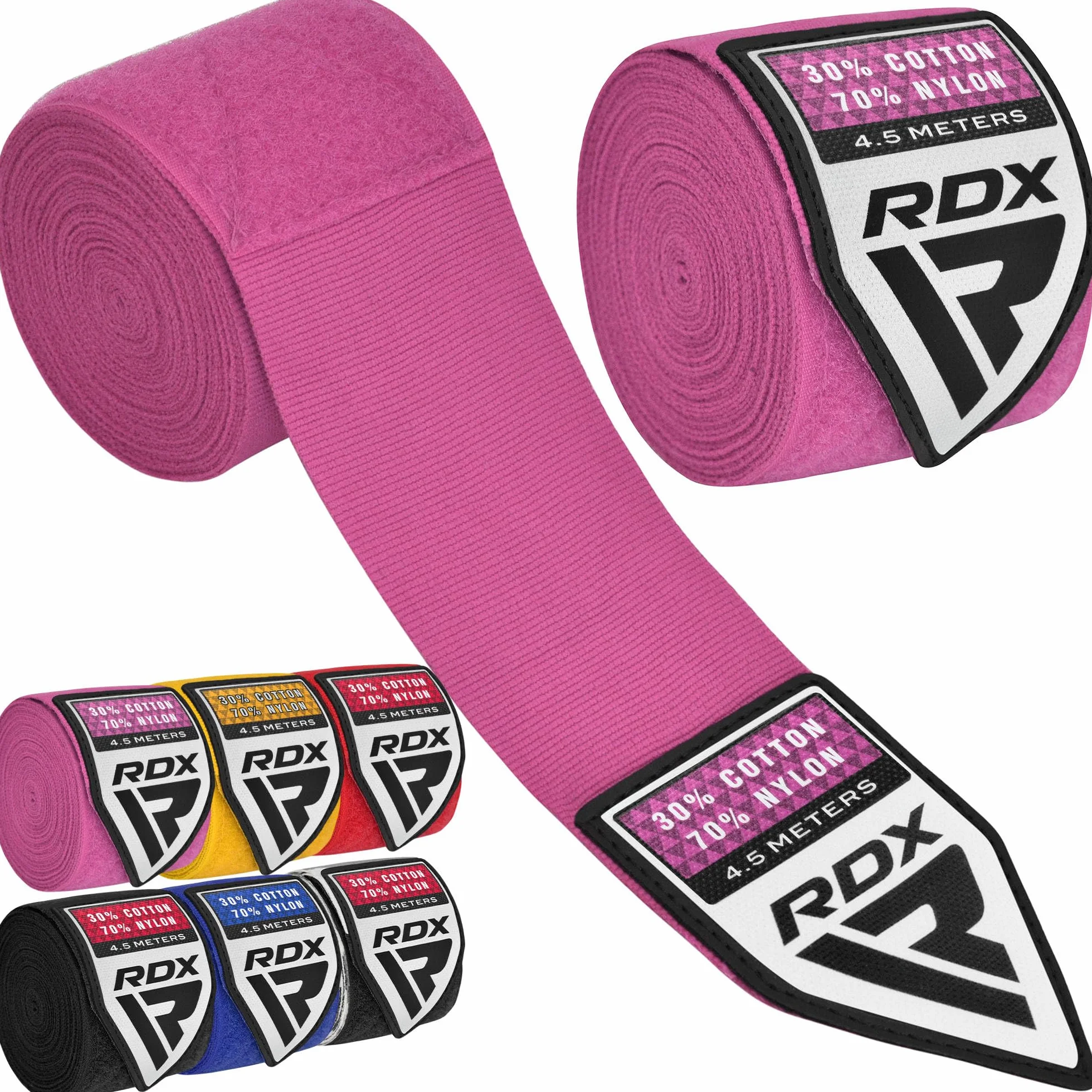 RDX Boxeo Guantes Interiores, 4,5 Metros Vendaje Elástico Correa de Muñeca