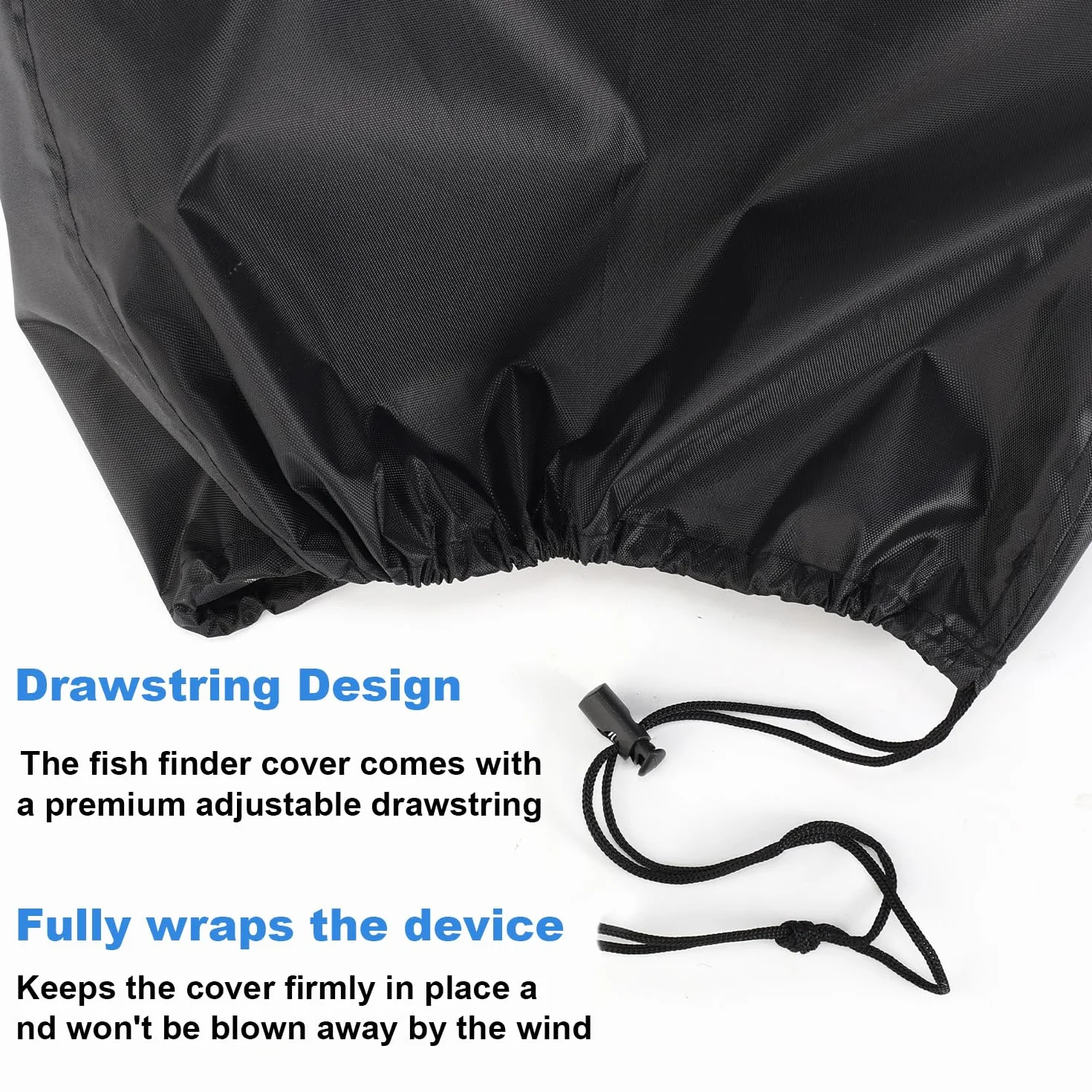 Cubierta Impermeable Tela Oxford 210D para Lowrance Humminbird, Funda de Protección con Revestimiento Plateado