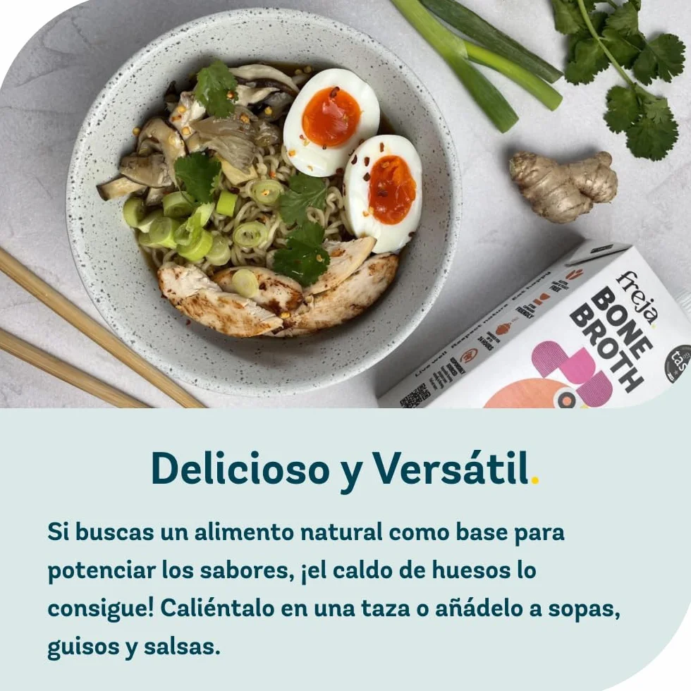 Caldo de Huesos | Paquete Mixto | Carne de res y Pollo | Delicioso y Natural | Protéico y Colágeno | Bajo en Calorías | Sin Concentrado, Polvo ni Cubos | 6 x 500ml