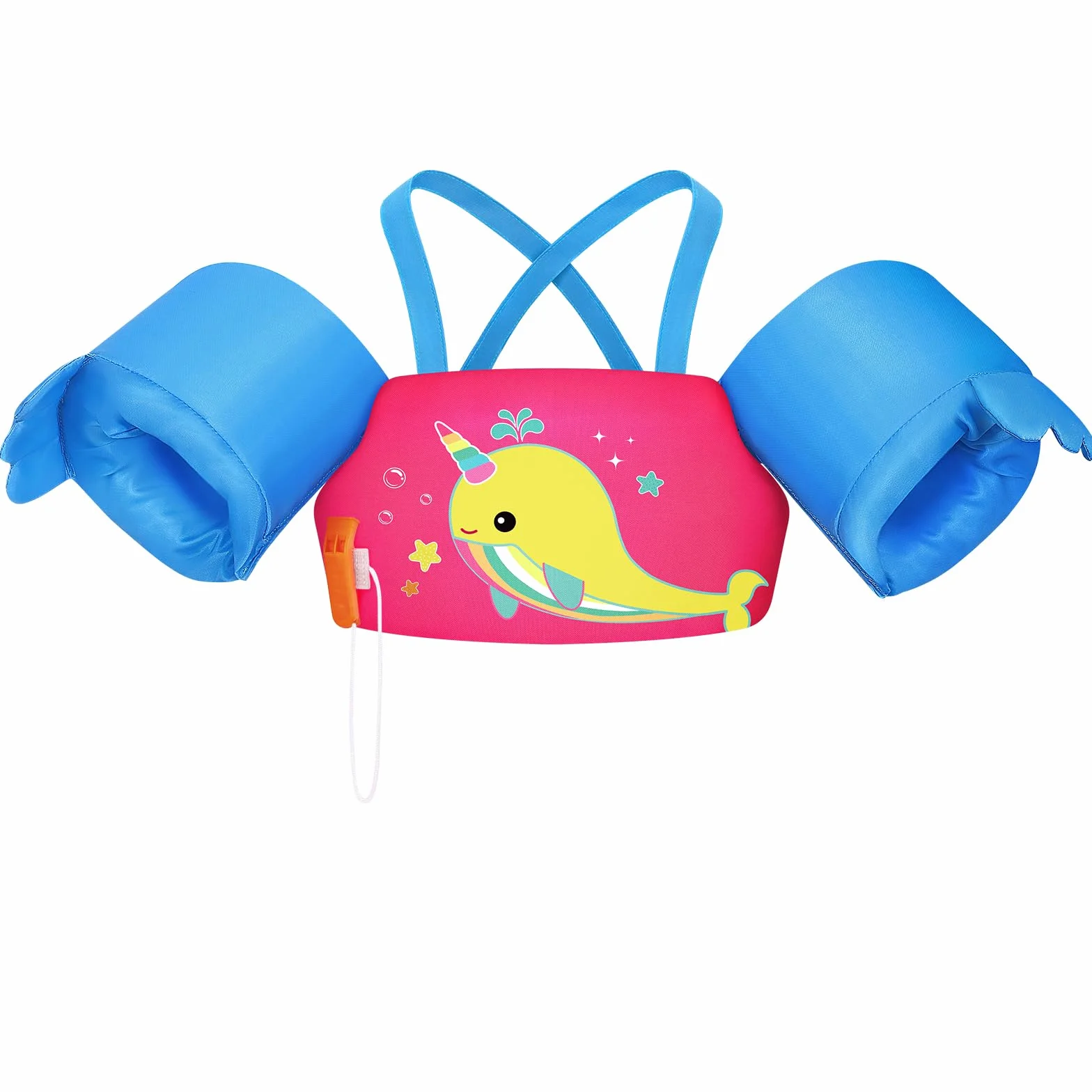 HeySplash Chaleco de Natación para Niños con Correa Ajustable, Flotador de Piscina 13-30/22-44lbs