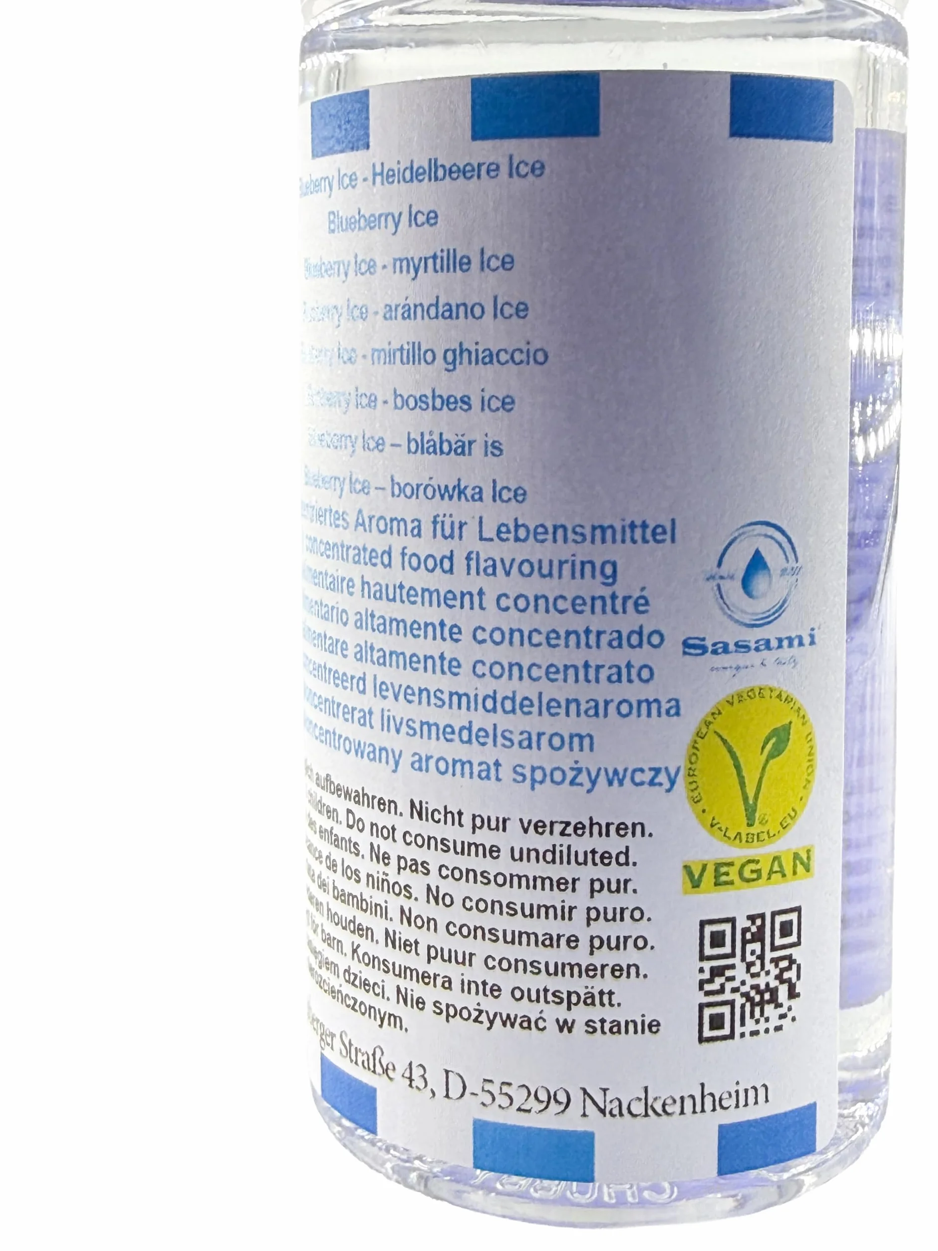 Blueberry Ice - arándano Ice aroma concentrado - Vegano - Sasami - 10ml