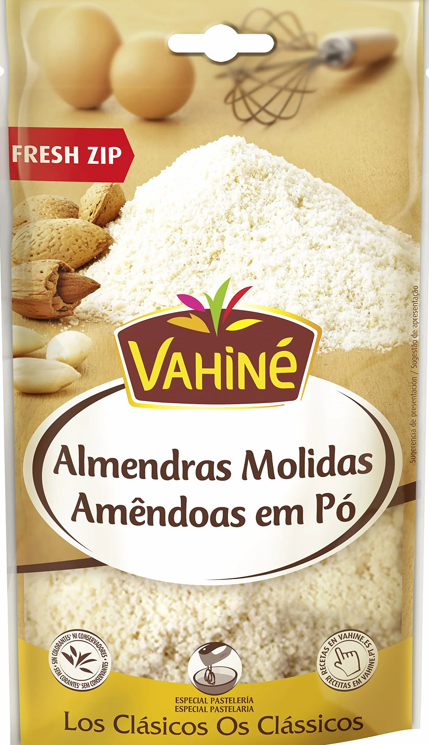 VAHINÉ - Pastelería - Almendras Molidas- Para Cremas Frangipanes, Masas de Tartas, Macarrones, y Bizcochos - 125g