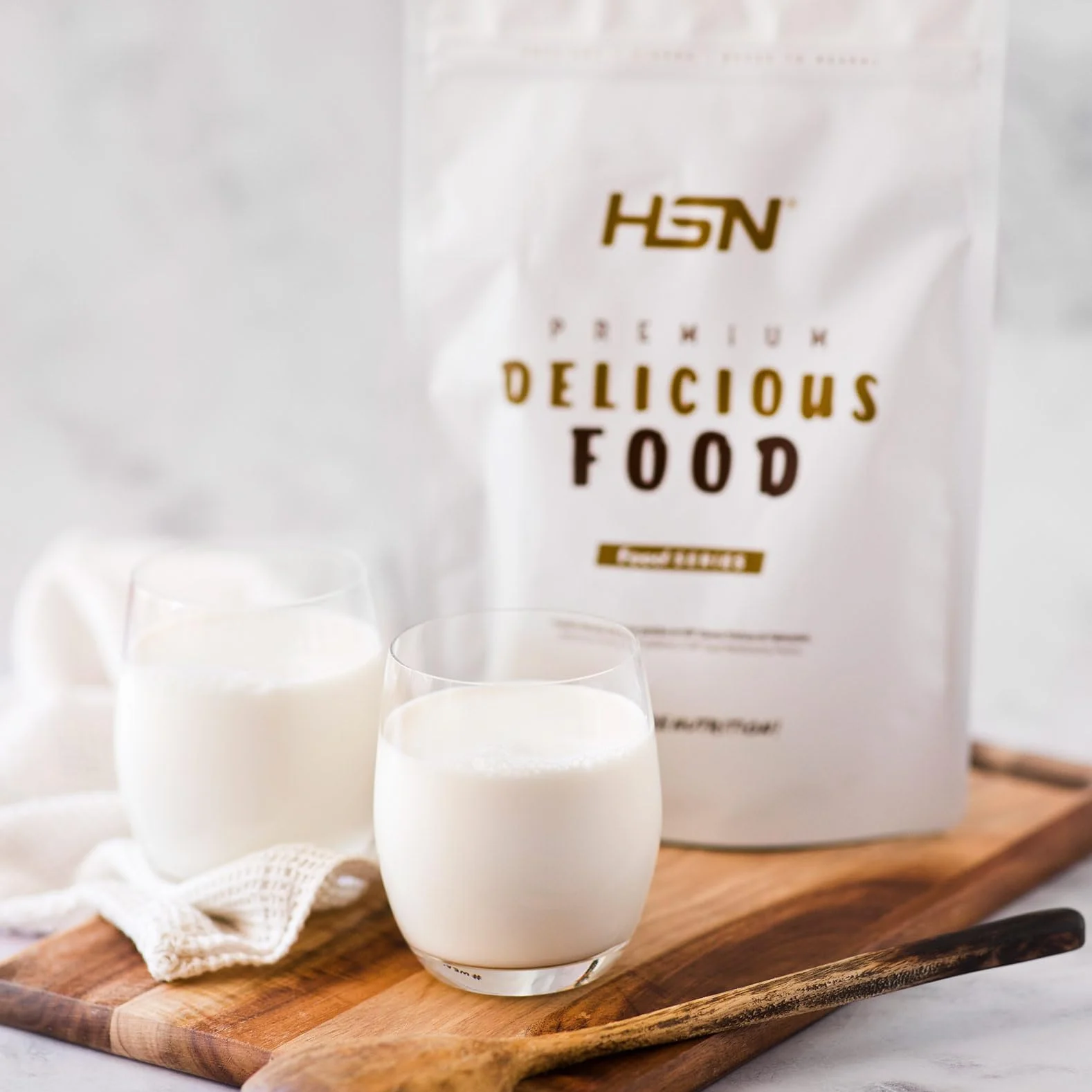 HSN Kéfir en Polvo | Sabor Natural 500g = 50 Servicios | 100% Natural Kéfir de Leche de Vaca Origen Unión Europea | Bajo en Grasa Sin Azúcares añadidos | No-GMO, Vegetariano, Sin Gluten