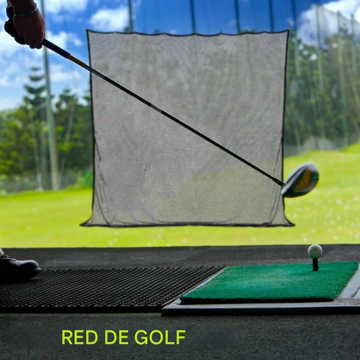 Red de Entrenamiento de Golf 3x3 Metros para Práctica Interior y Exterior