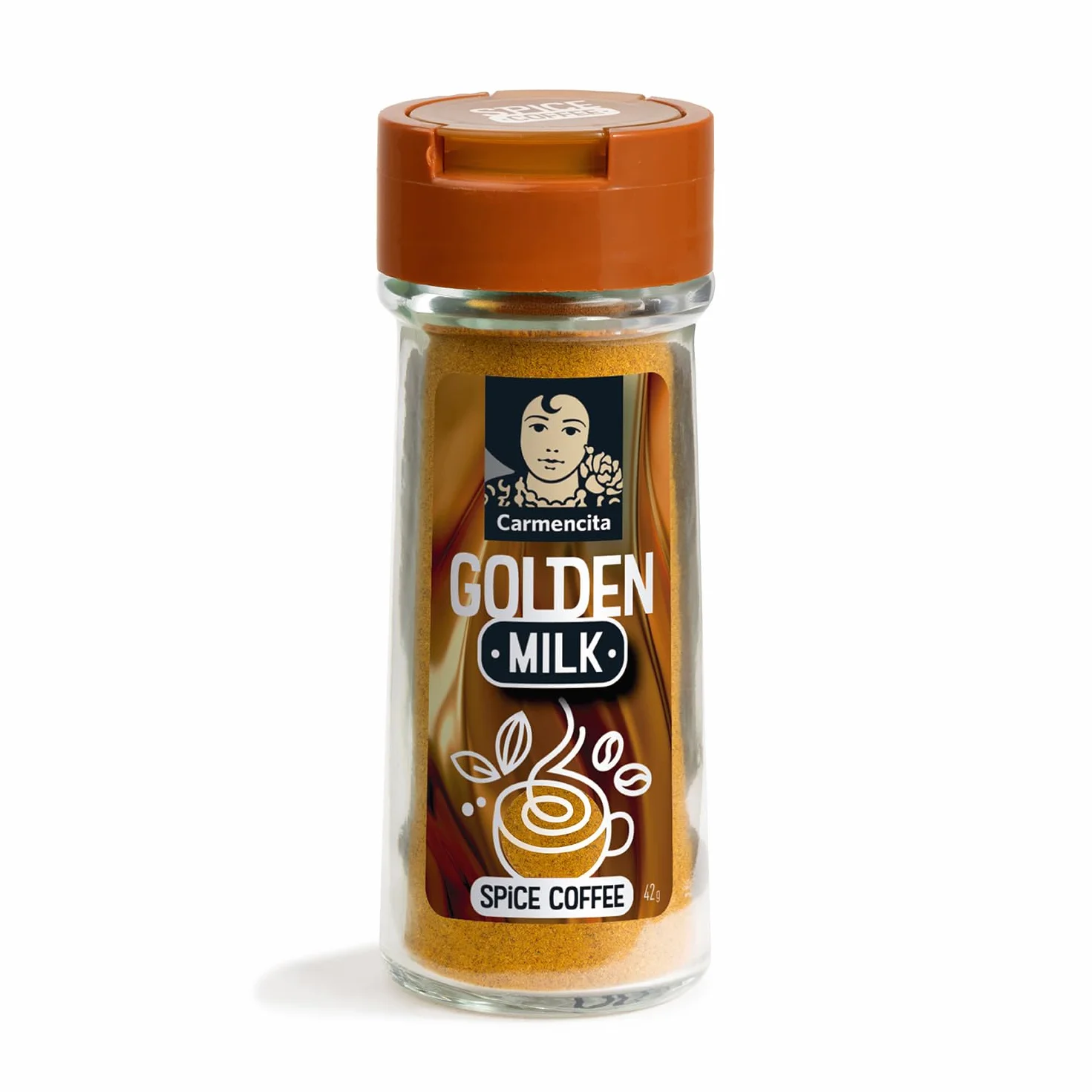 Carmencita Golden Milk, Mezcla de Especias para Café, Sin Gluten, 42 g