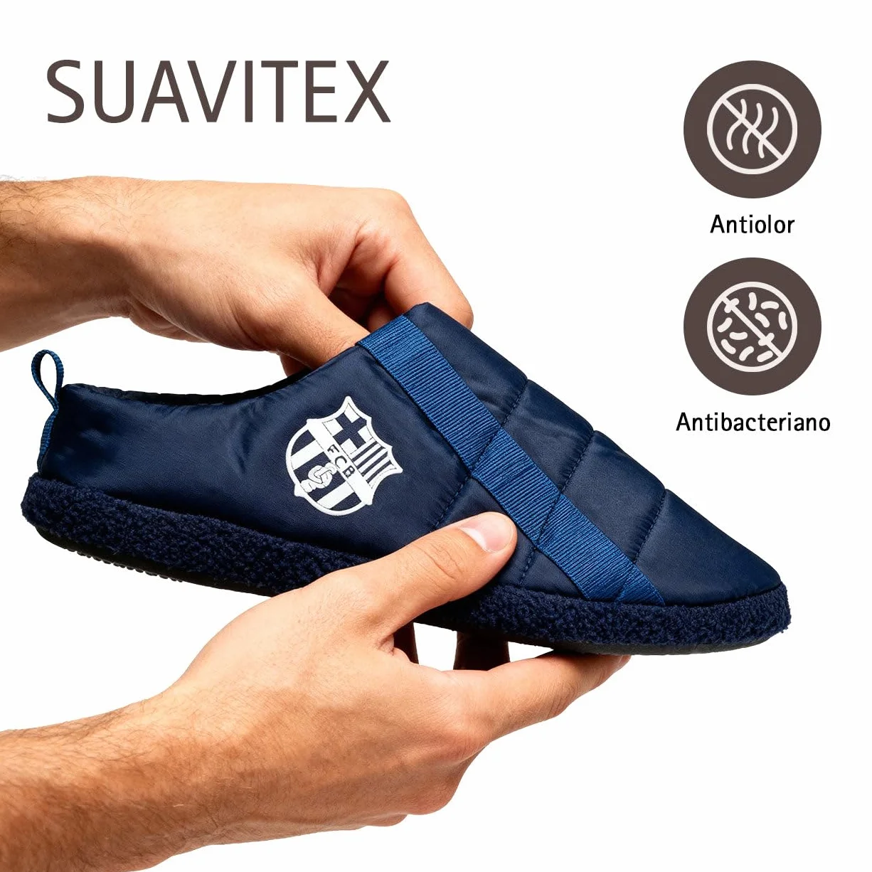 MARPEN SLIPPERS Zapatillas FC Barcelona Oficiales Acolchadas Hombre Mujer