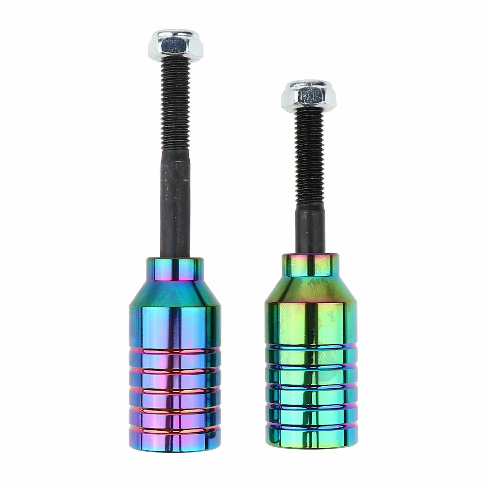 Juego de 2 clavijas y ejes de aleación para scooter 55 mm + 70 mm dorado