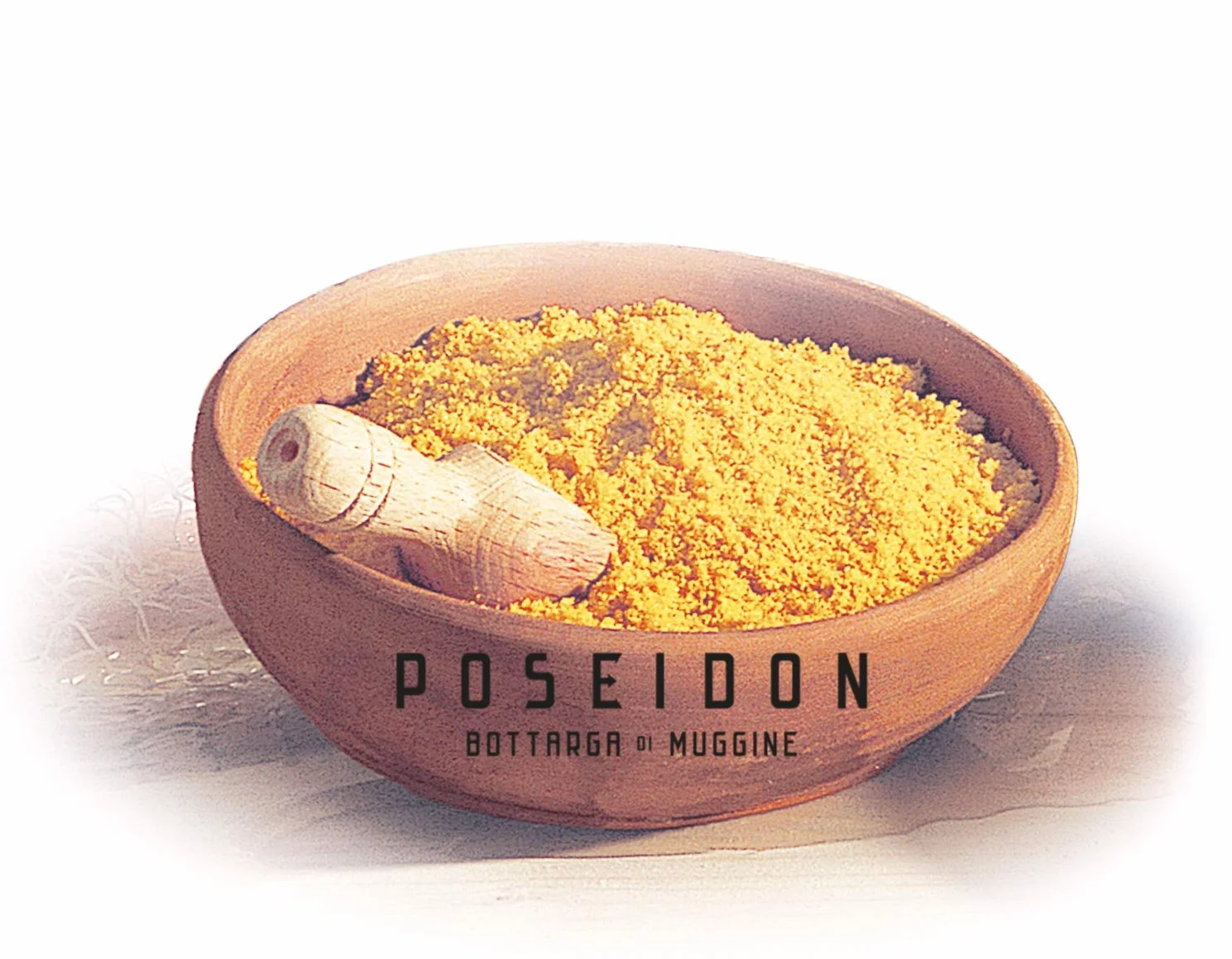 Poseidón Bottarga rallada (huevas de salmonete mordido salvaje curado) Superfood mediterráneo de Cerdeña, producto italiano [50g]