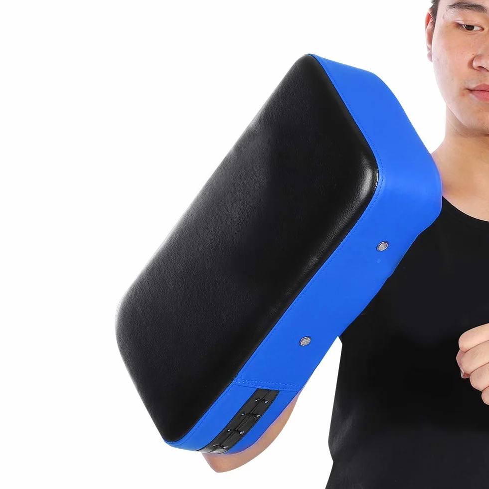 Dioche Almohadillas de boxeo piel sintética espuma de algodón entrenamiento artes marciales azul