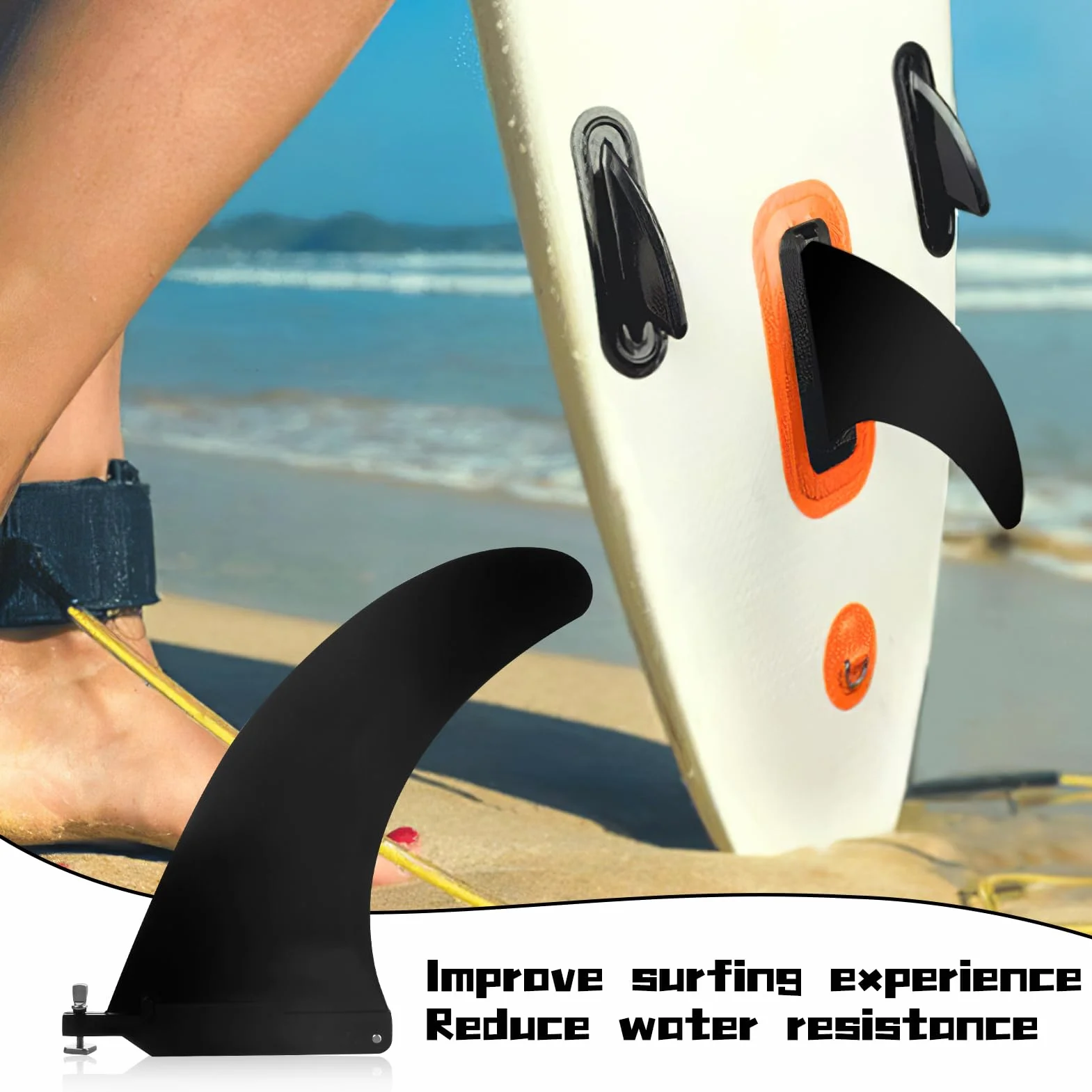 Aletas de Tabla de Surf Desmontables de Nylon Resistente para Surfboards y Paddleboards