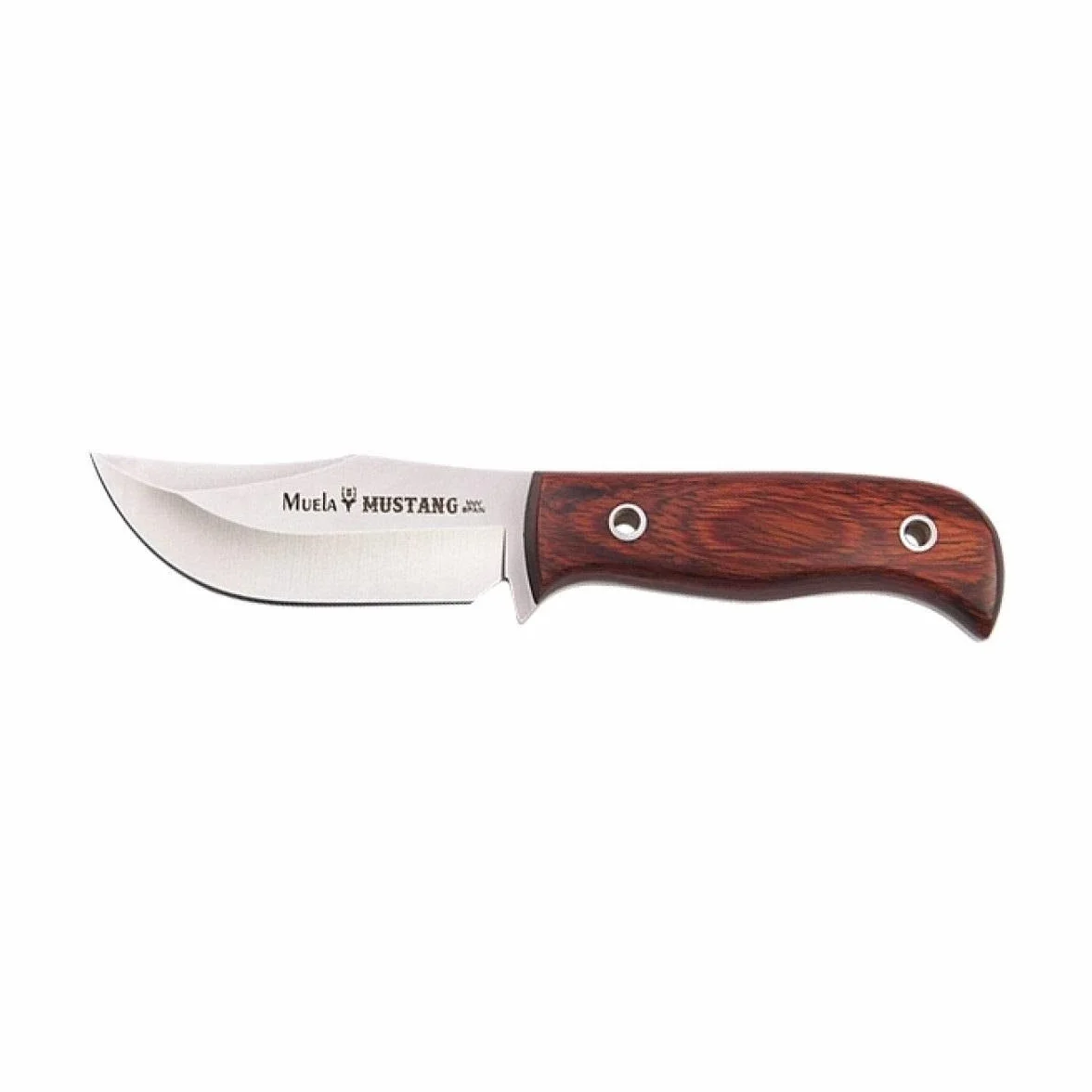 Muela cuchillo de caza MUSTANG-8R hoja acero inoxidable ACX-380 8 cm empuñadura madera coral 9 cm