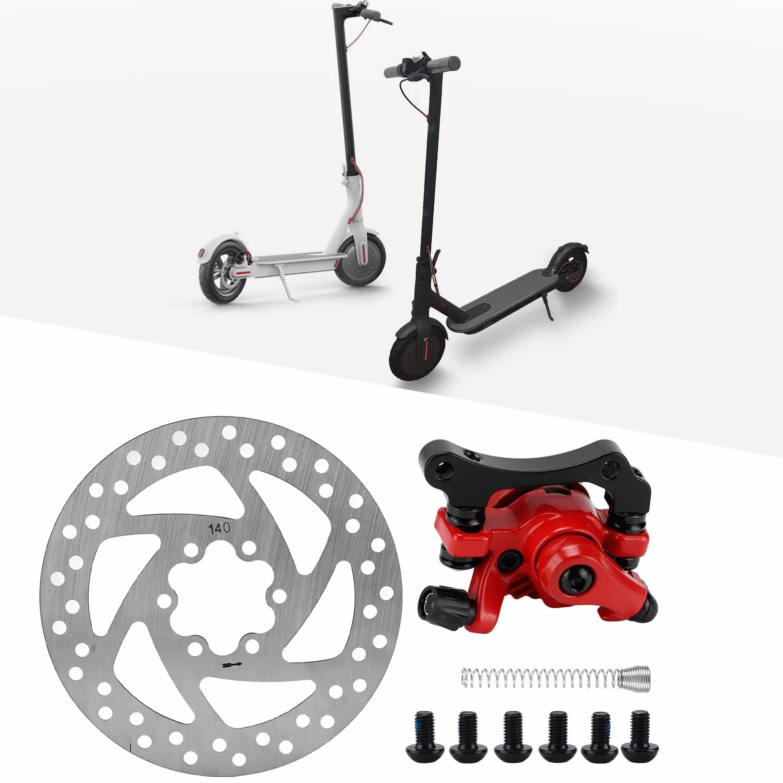 Scooter Eléctrico Kit Freno Disco 140mm 6 Orificios Aleación Aluminio
