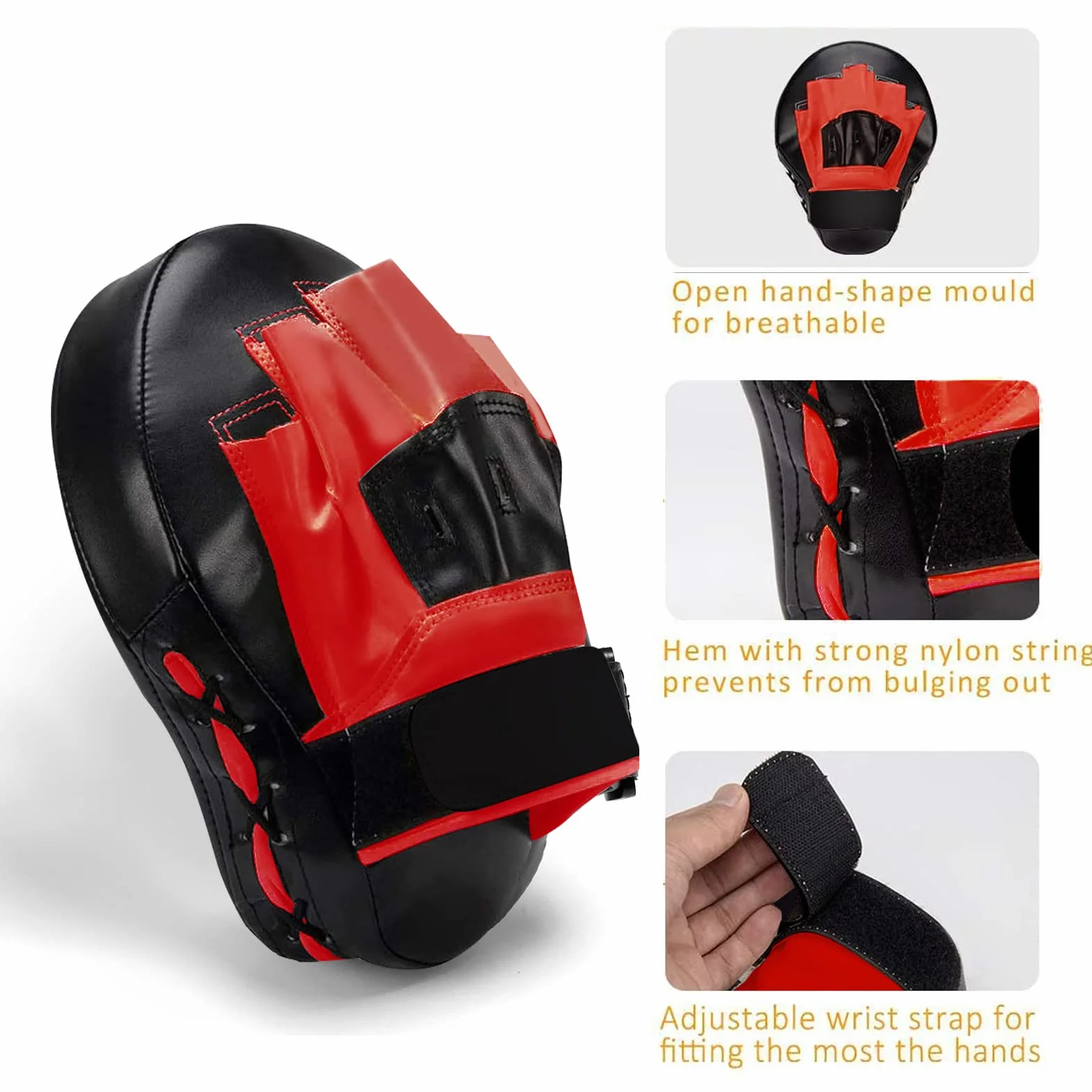 Valleycomfy Boxing Pads Kickboxing Pratzen für Kampfsport Training Muay Thai Taekwondo