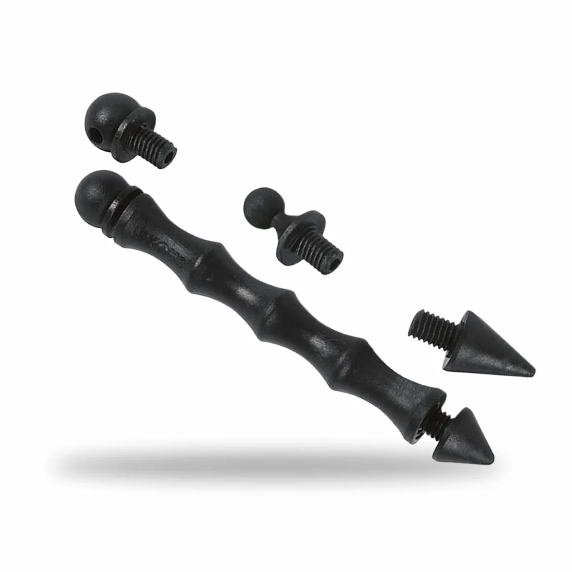 SHOKE Kubotán Defensa Personal PVC 5 Puntas Intercambiables Bolsa Agujereada