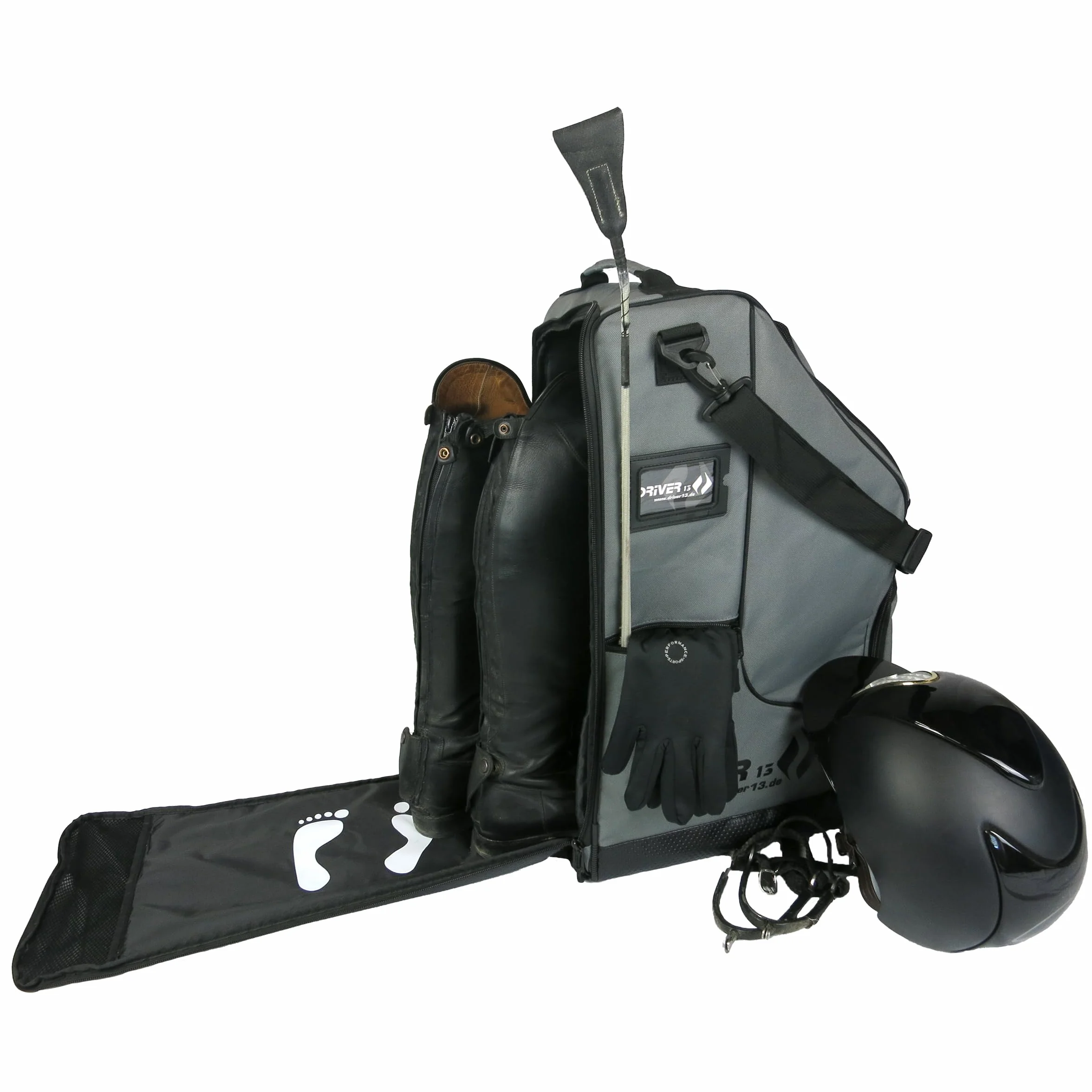 Bolsa para Botas de Equitación Deluxe con Compartimento para Casco, 60 cm, 35 x 30 x 60 cm