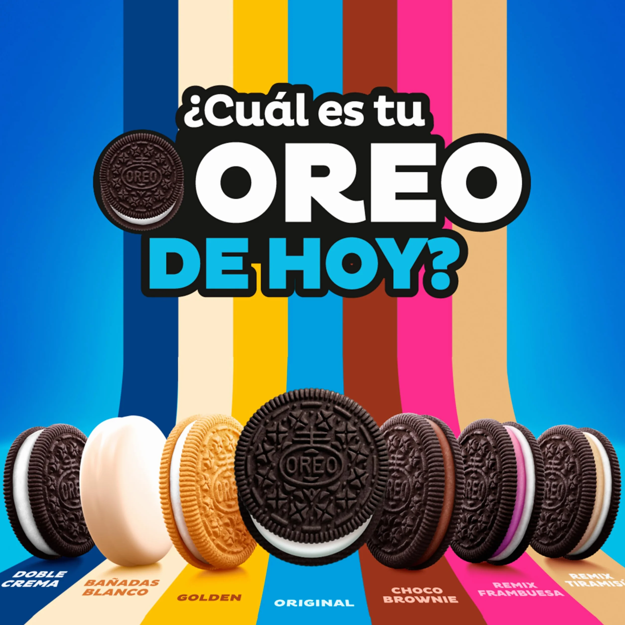 Oreo Doble Crema, Galletas de Chocolate Rellenas de Doble Crema Sabor Vainilla, Las Galletas Clásicas pero con, Paquete de 170 g