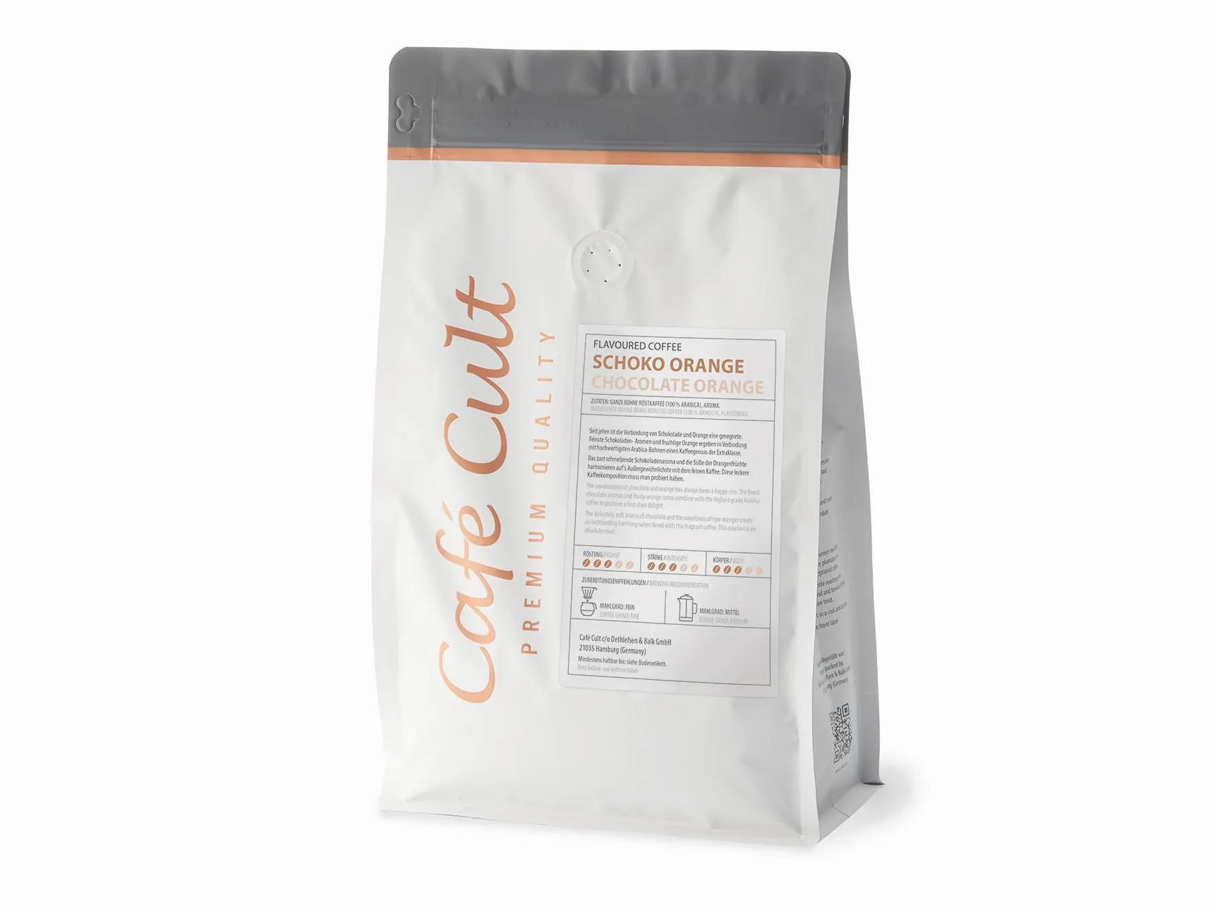 SABOREATE Y CAFE THE FLAVOUR SHOP Café 100% Arábica En Grano Aromatizado Sabor Naranja y Chocolate 1 Kilogramo.