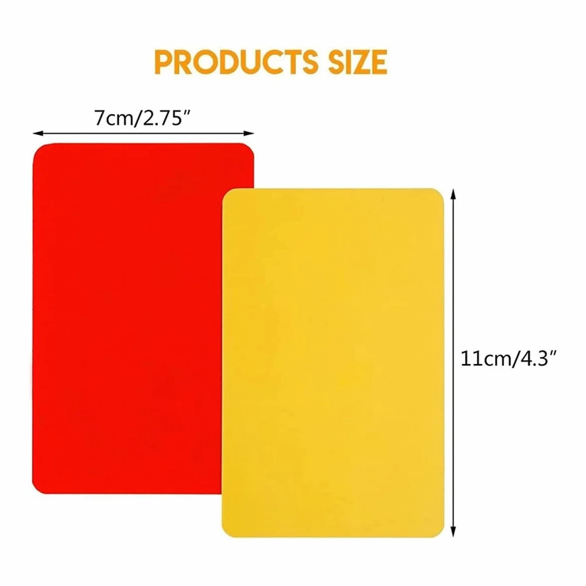 Tarjetas de Árbitro de Fútbol 2 Paquetes, Rojas y Amarillas con Hojas de Puntaje